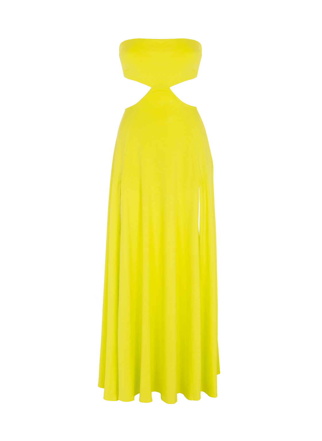 Helene Galwas Women's Yellow / Orange Gloria Dress Neon-yellow In Yellow/orange
