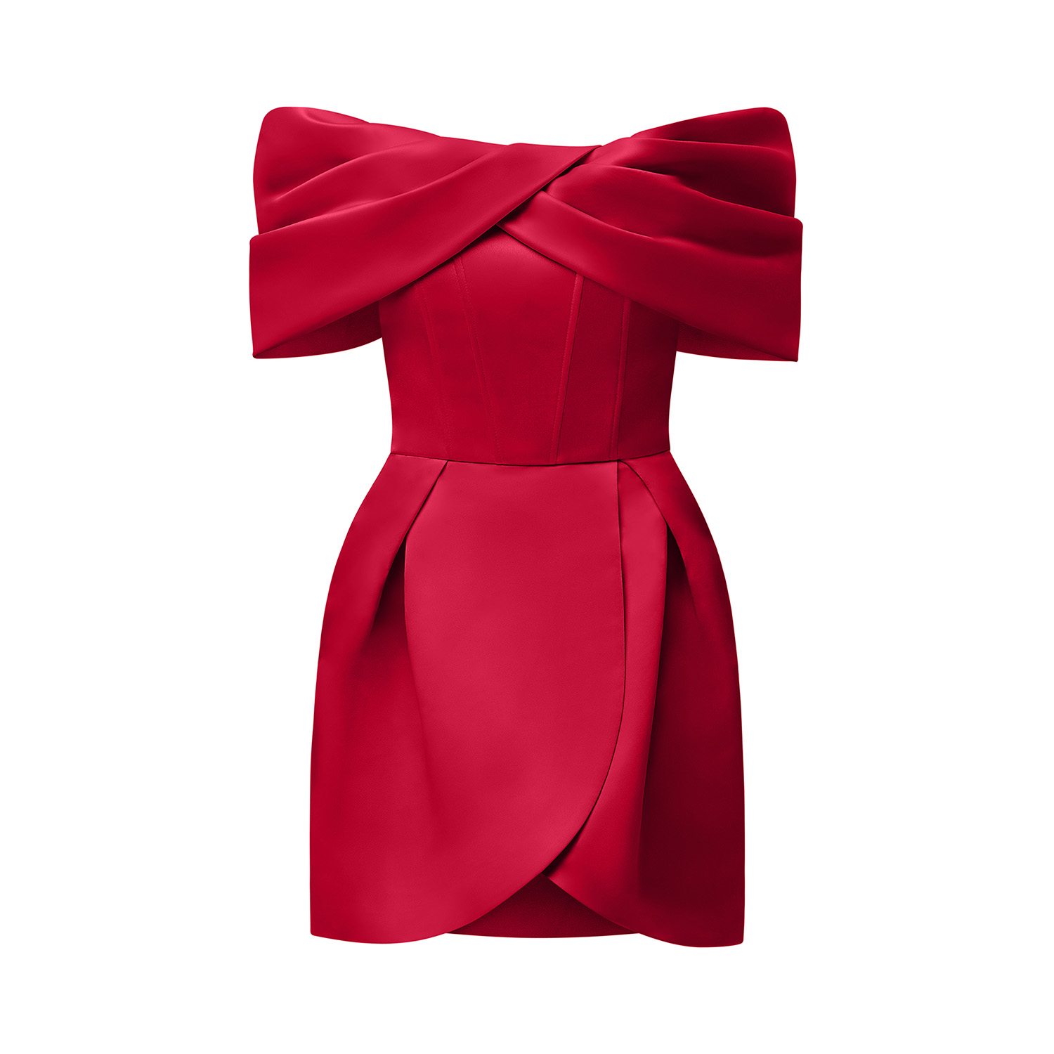 Tia Dorraine Women's Love In Bloom Off-shoulder Mini Dress, Red