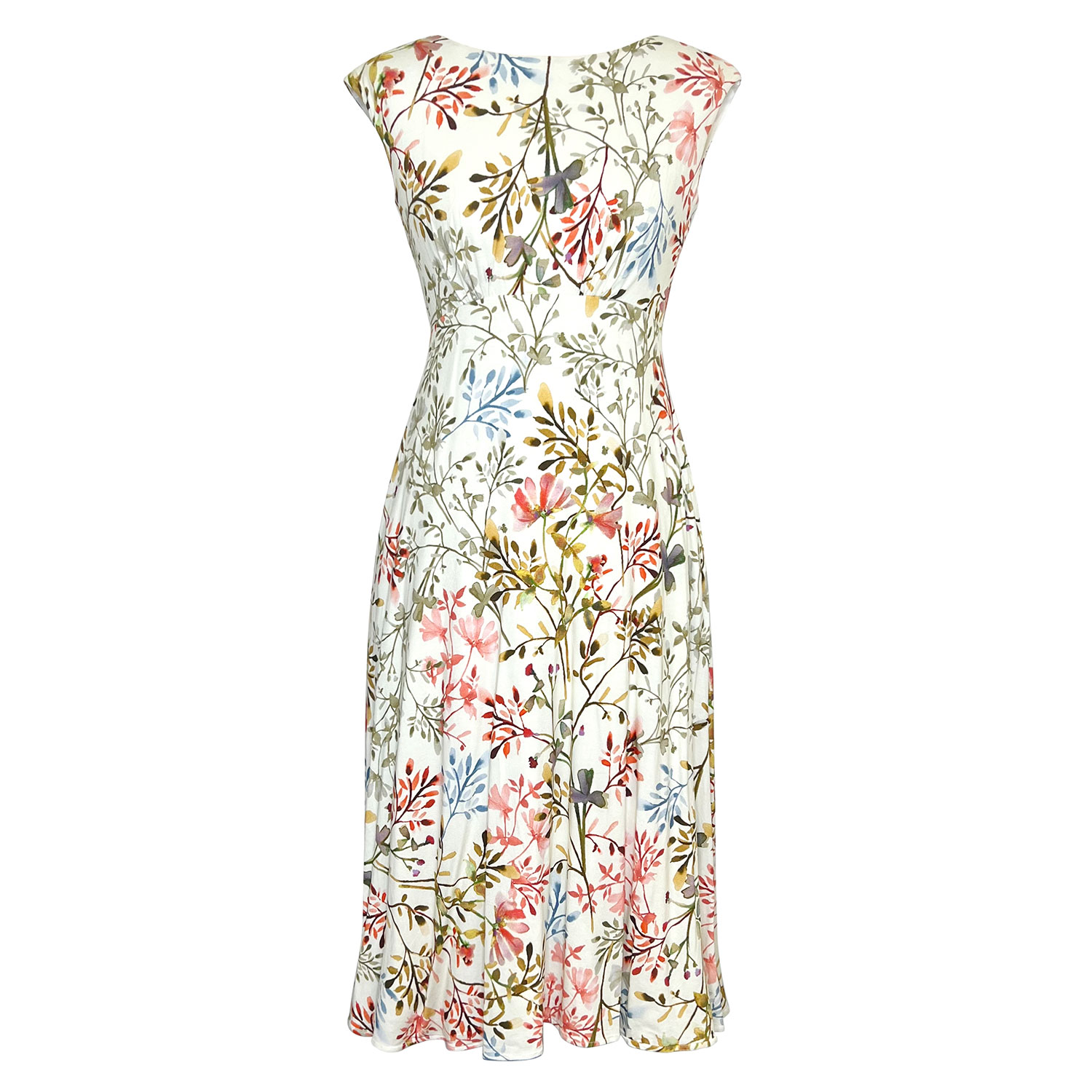 Women’s Luna Midi Dress In Watercolour Meadow Xxs/Xs Alie Street London