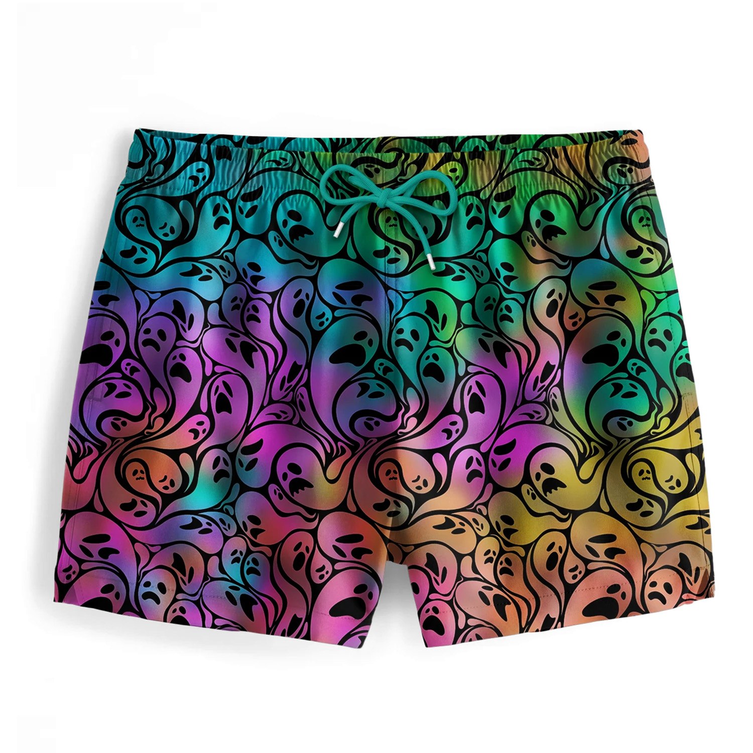 Aloha From Deer Men's Colorful Ghosts Swimming Shorts