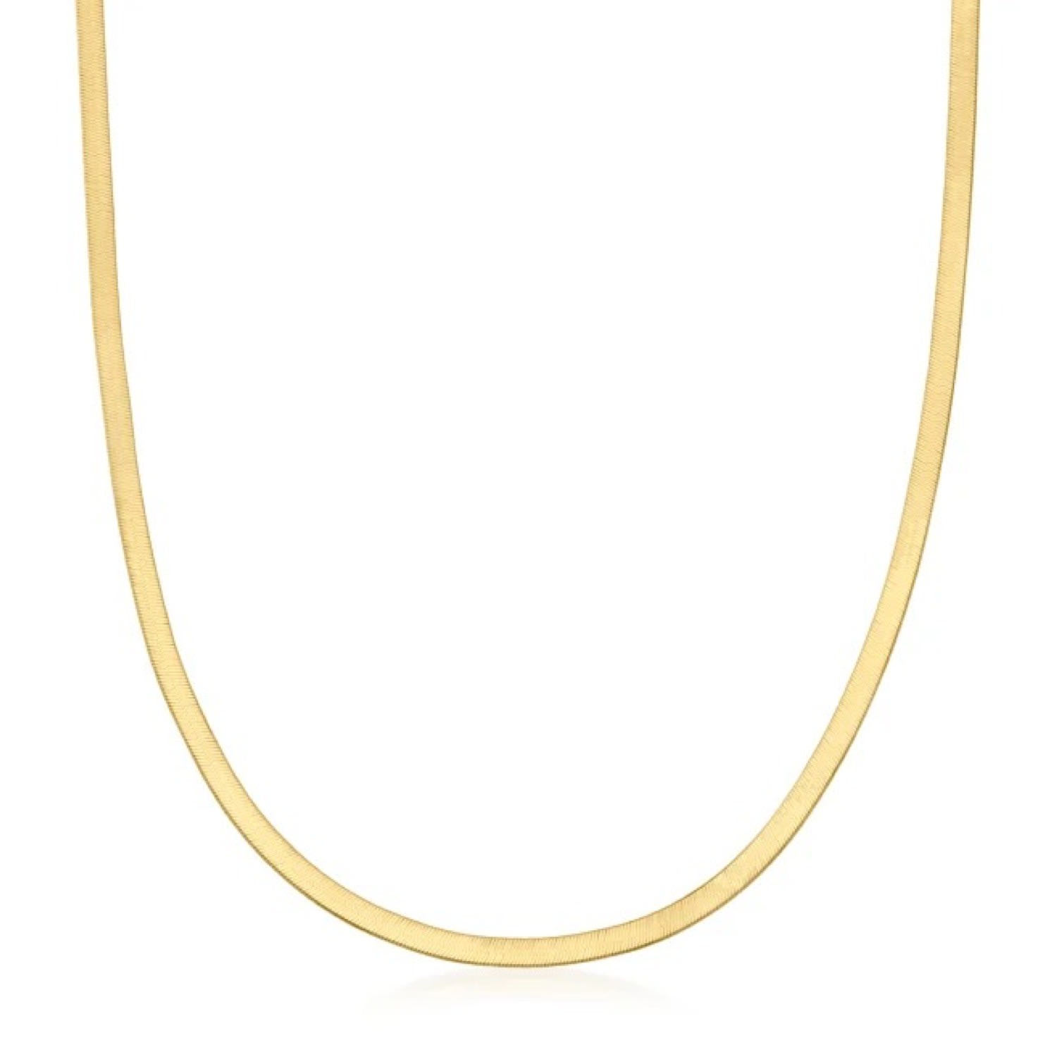 Women’s Gold 3Mm Herringbone Chain Necklace 770 Fine Jewelry