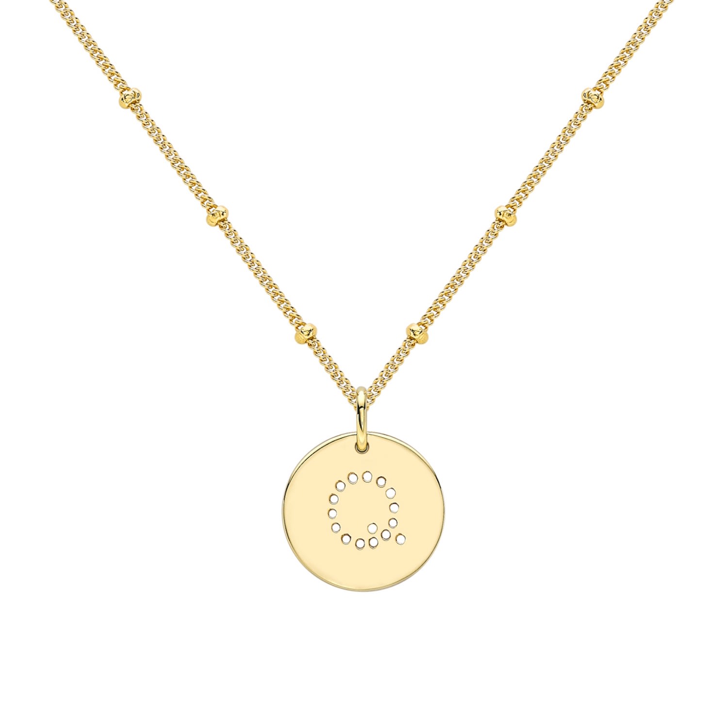 Women’s Gold Alphabet Q Necklace Neola Design