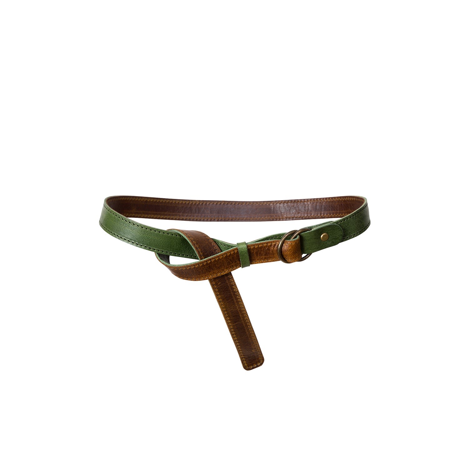 Women’s Brown Double-Sided Belt La Femme Mimi