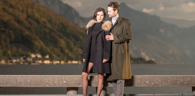 Silvia - Traditional Austrian Loden Wool Coat In Green, Robert W. Stolz