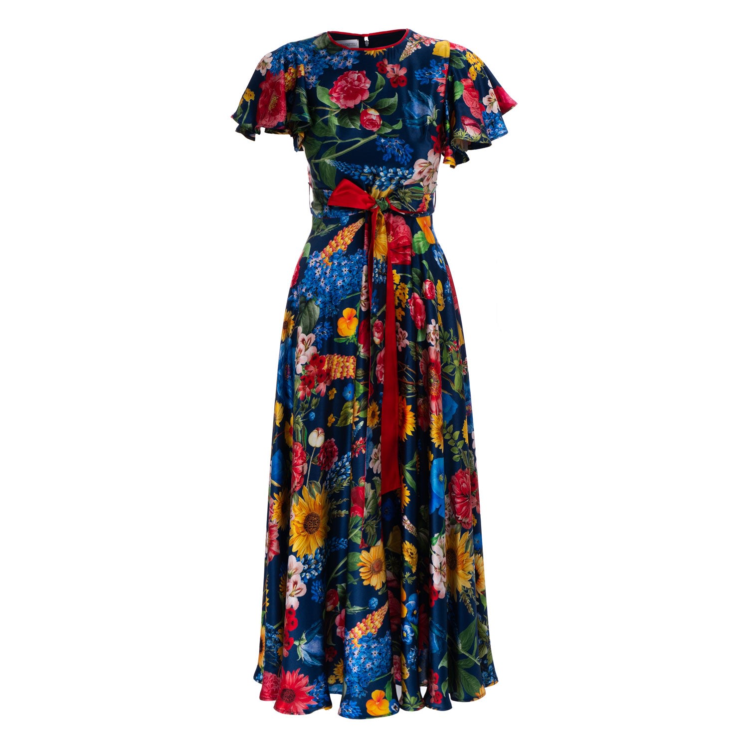 Sofia Tsereteli Women's Blossom Garden Gown With Bow In Red