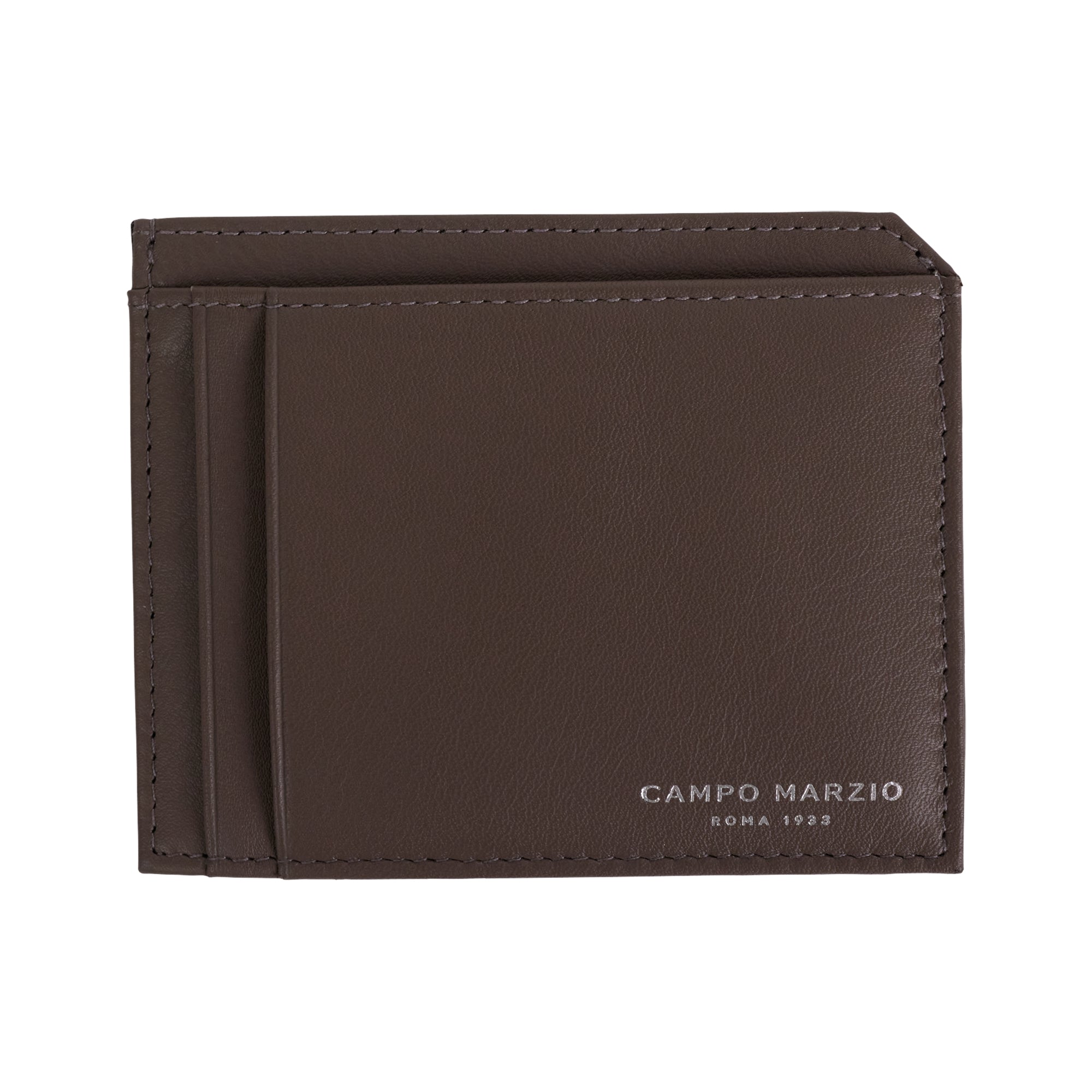 Men’s Neutrals Card Holder Slim Taupe Campo Marzio Roma 1933