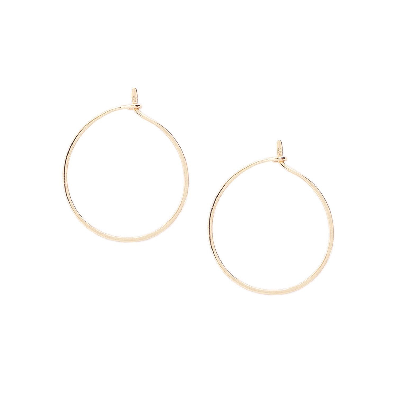 Women’s Gold Barely There Hoops Medium Irina Victoria Jewelry