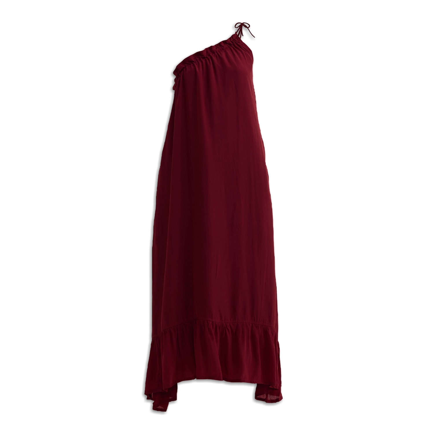 Reistor One-shoulder Midi Dress In Brown