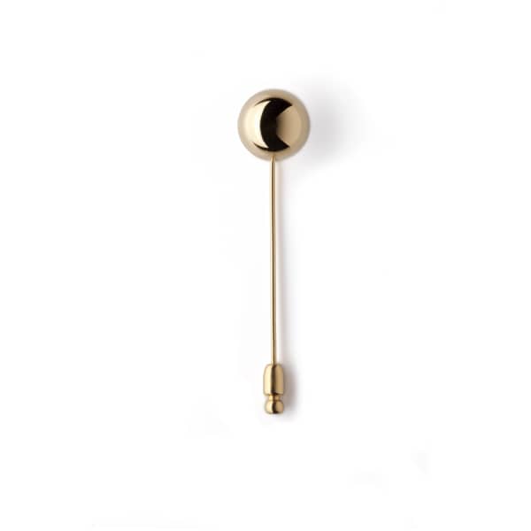 GUCCI MEN'S ORB LAPEL PIN GOLD