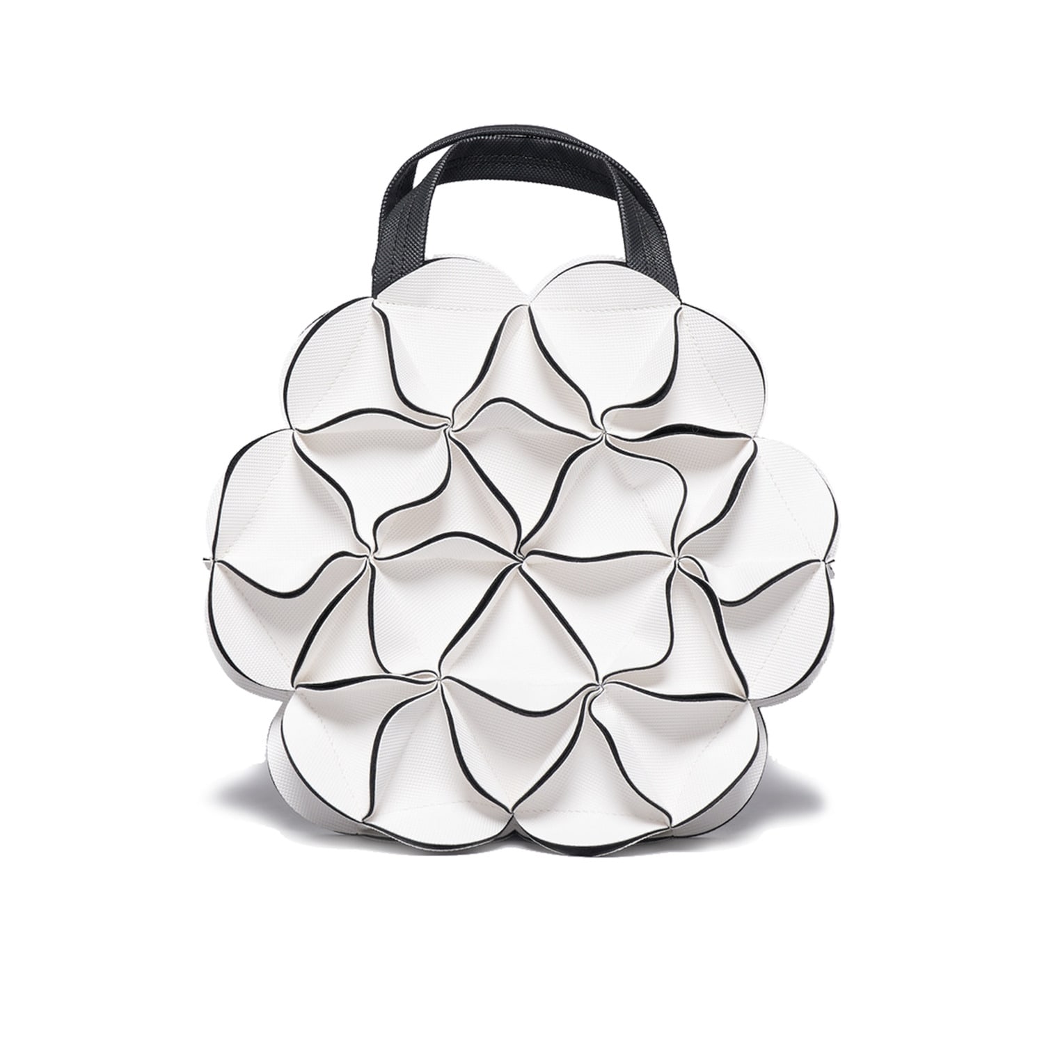 Women’s Blossom Shoulder Bag - Circle - White One Size Elemood_Japan