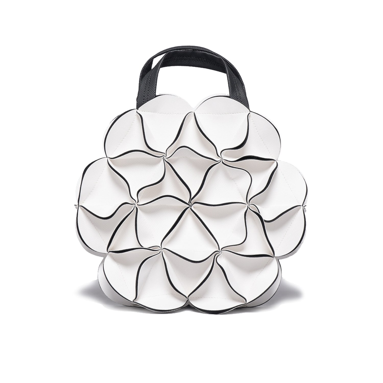 Elemood_japan Women's Blossom Shoulder Bag - Circle - White In White