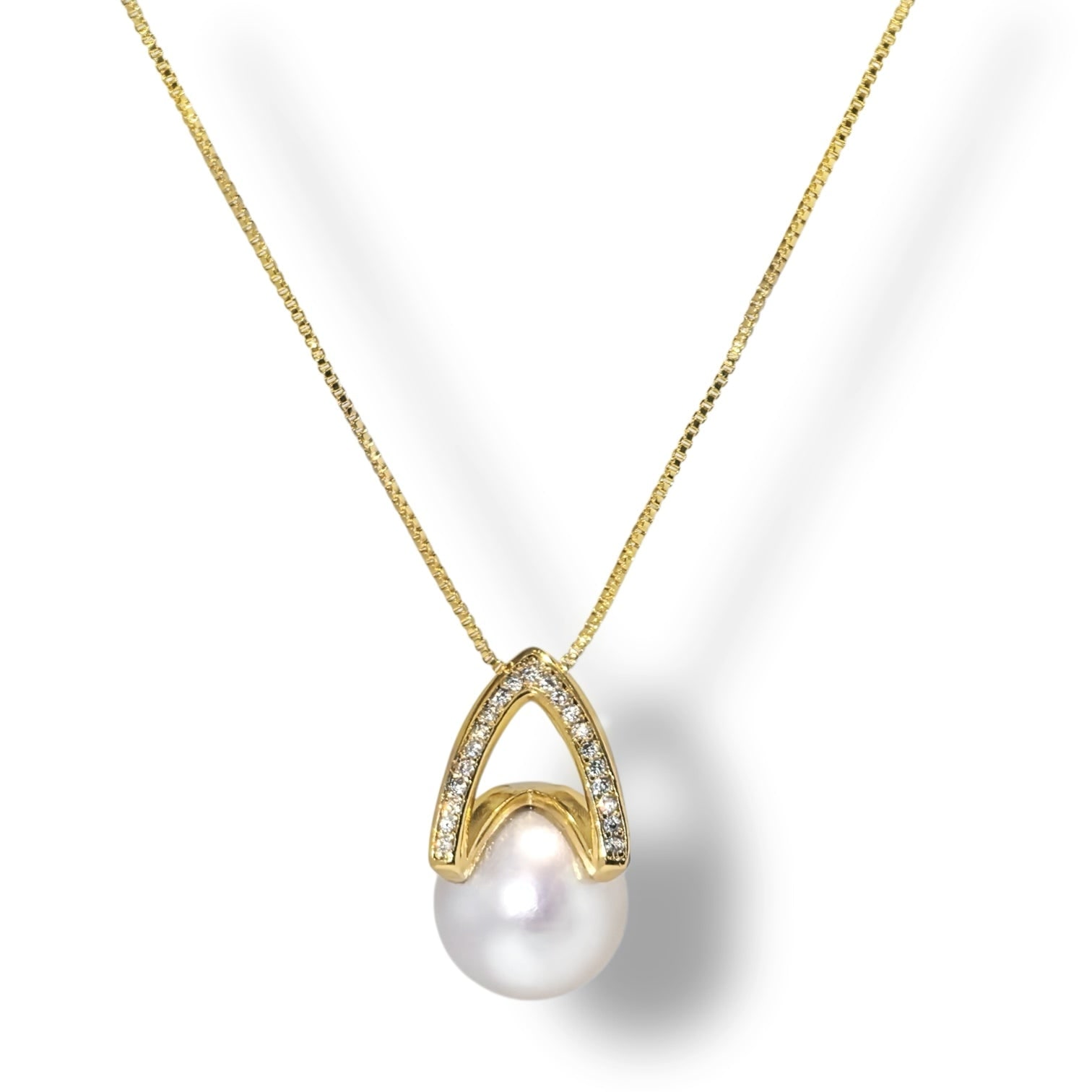 Ninemoo Women's Gold Arché Pearl Necklace In Gold