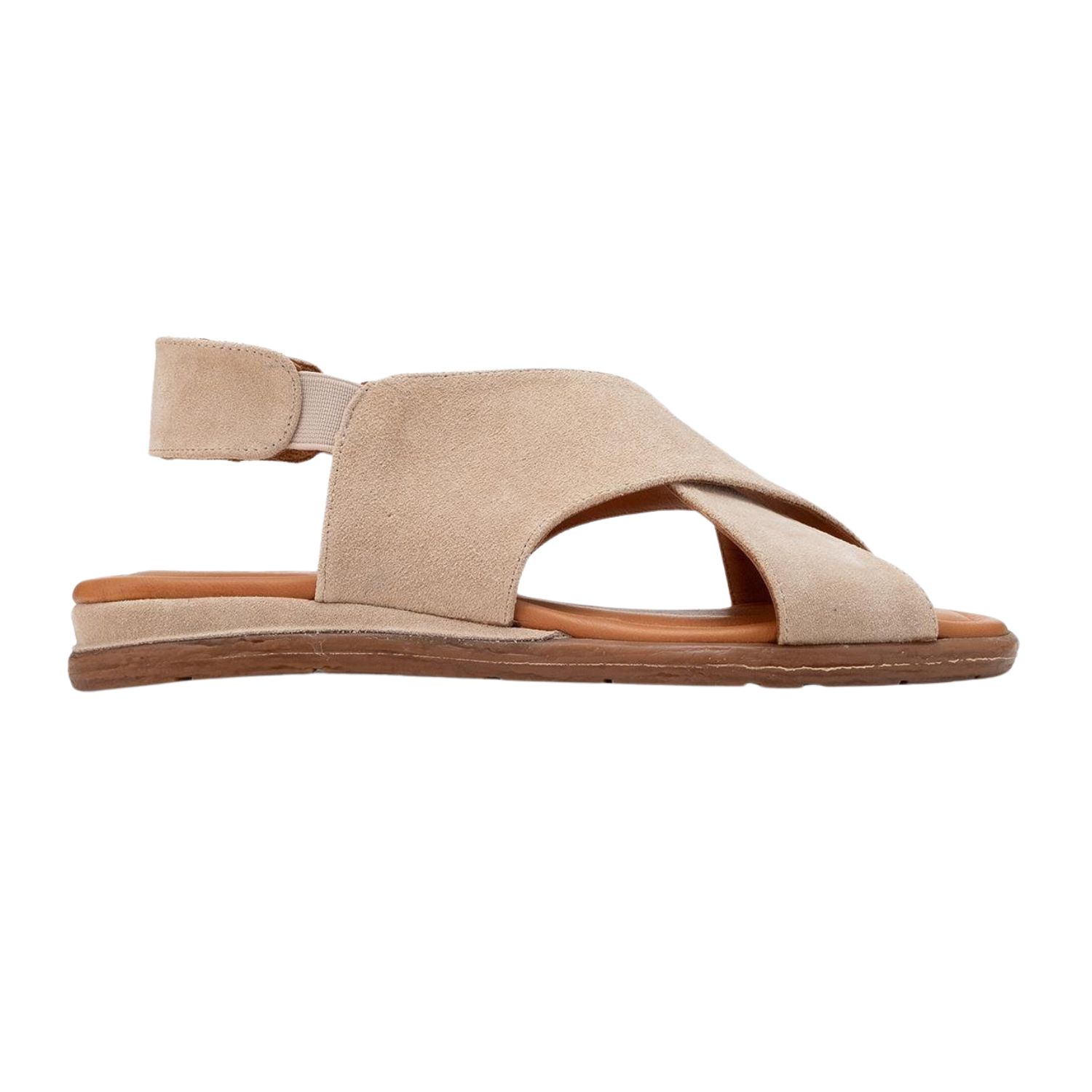 Forever & Always Shoes Women's Neutrals Broods Beige Suede Leather Thong Sandals In Multi