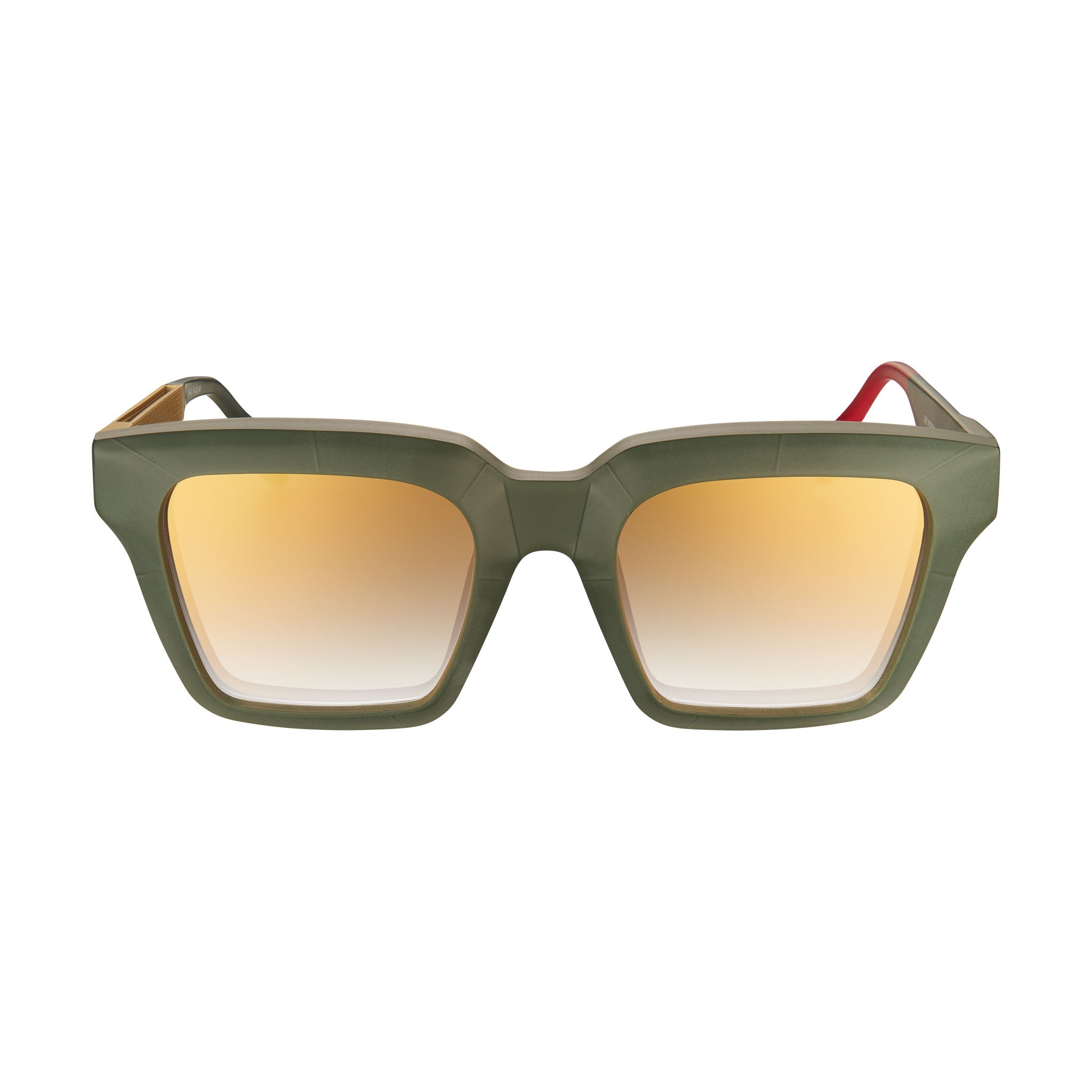 VYSEN EYEWEAR WOMEN'S GOLD / GREEN THE FER DARK MILITARY GREEN AND GOLD TEMPLE