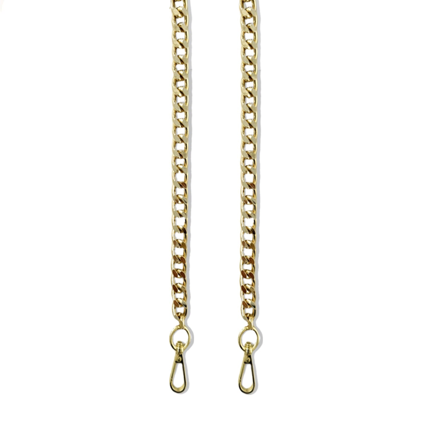 Women's Gold Slim Flat Shoulder Chain Strap | One Size | Apatchy London