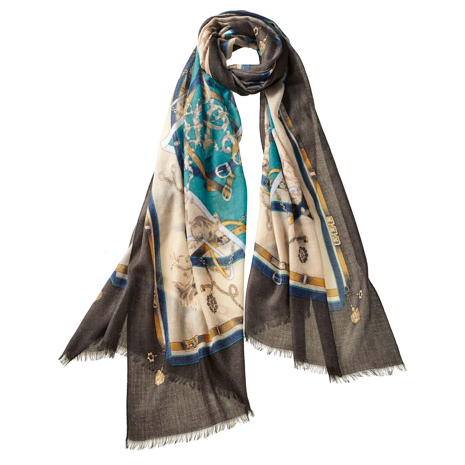 Women’s Alpine Cashmere French Lily Scarf - Camel