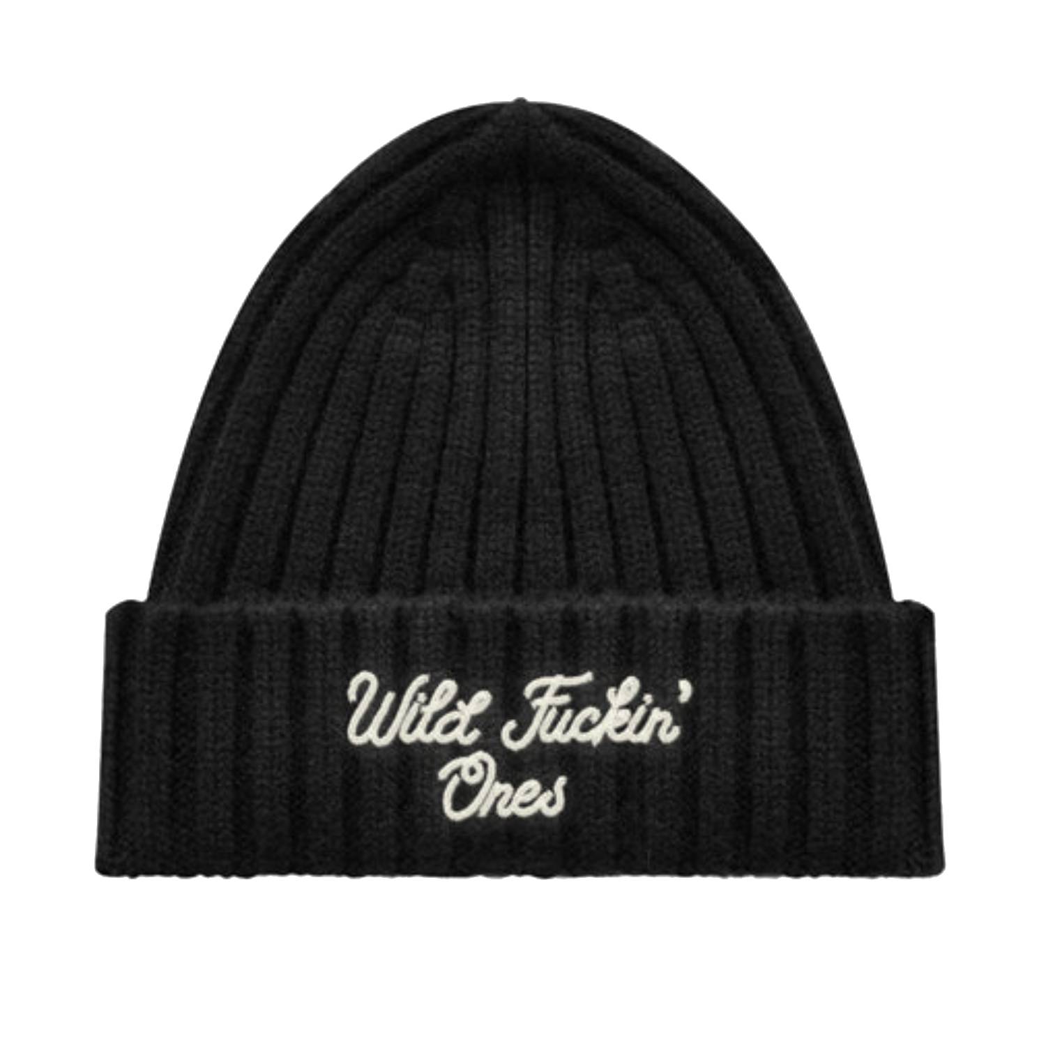 Women’s Wild Ones Script Beanie - Black One Size OTHER UK