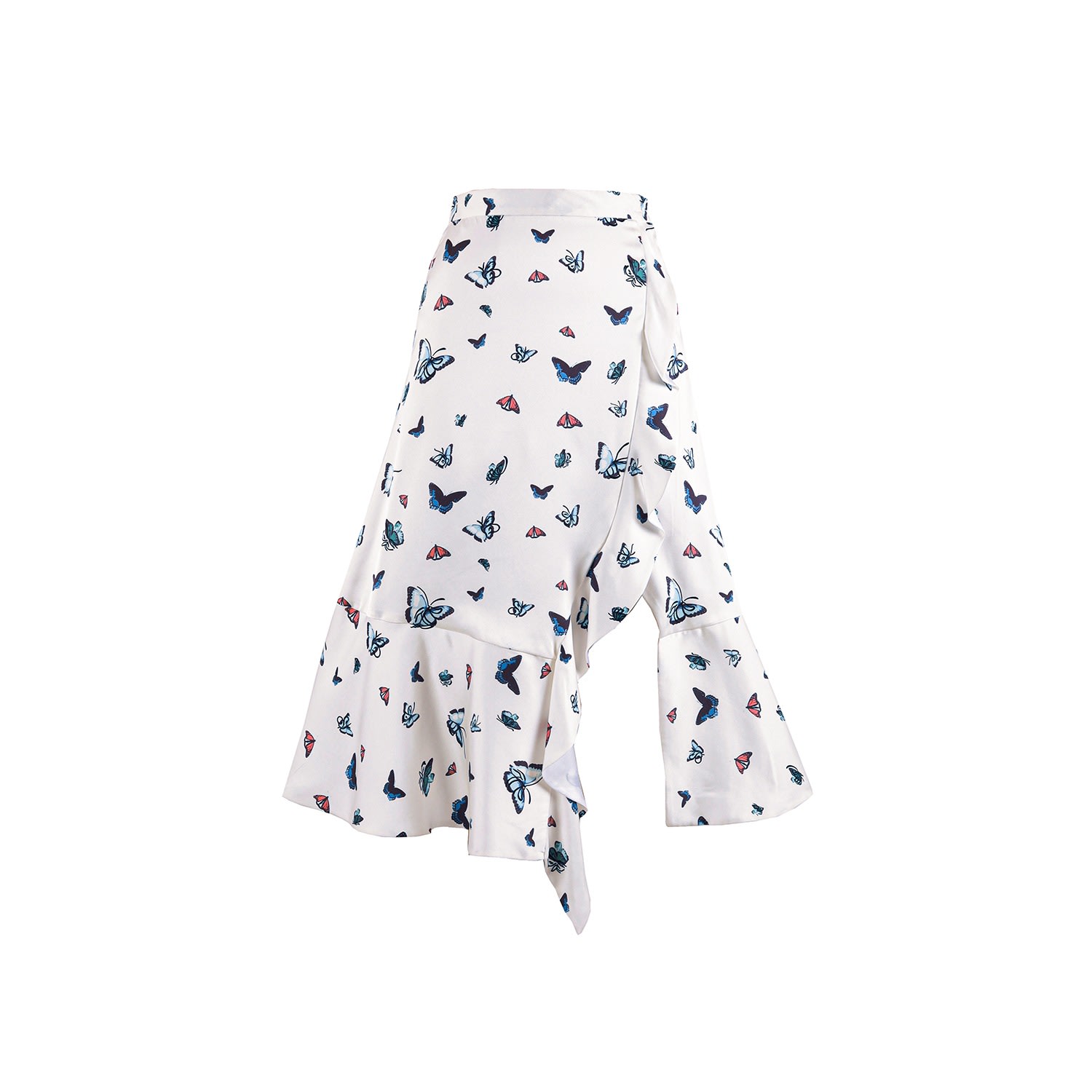 Emma Wallace Women's Marty Faux Wrap Silk Skirt - Prints