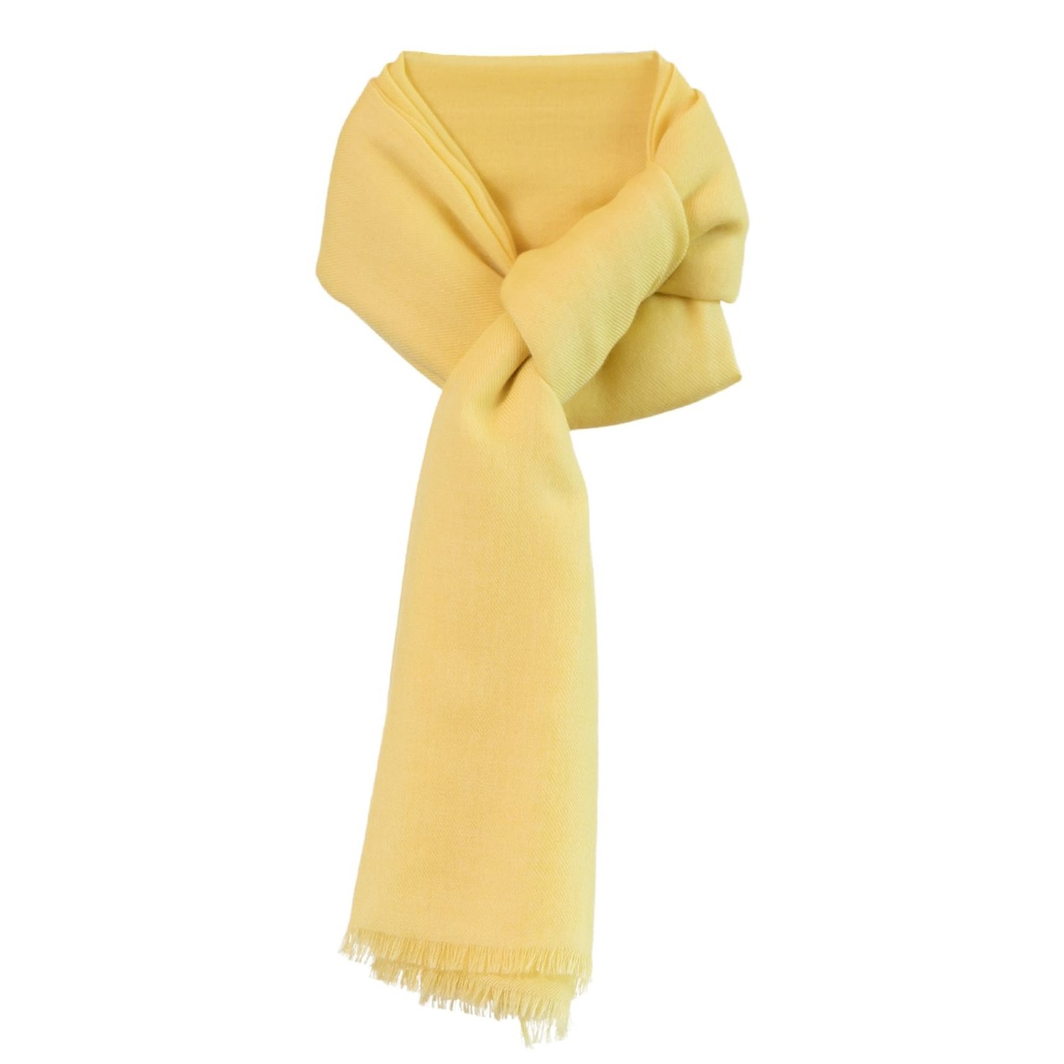 Women’s Yellow / Orange Limoncello Cashmere Yellow Scarf - Unisex Scarves by Franci