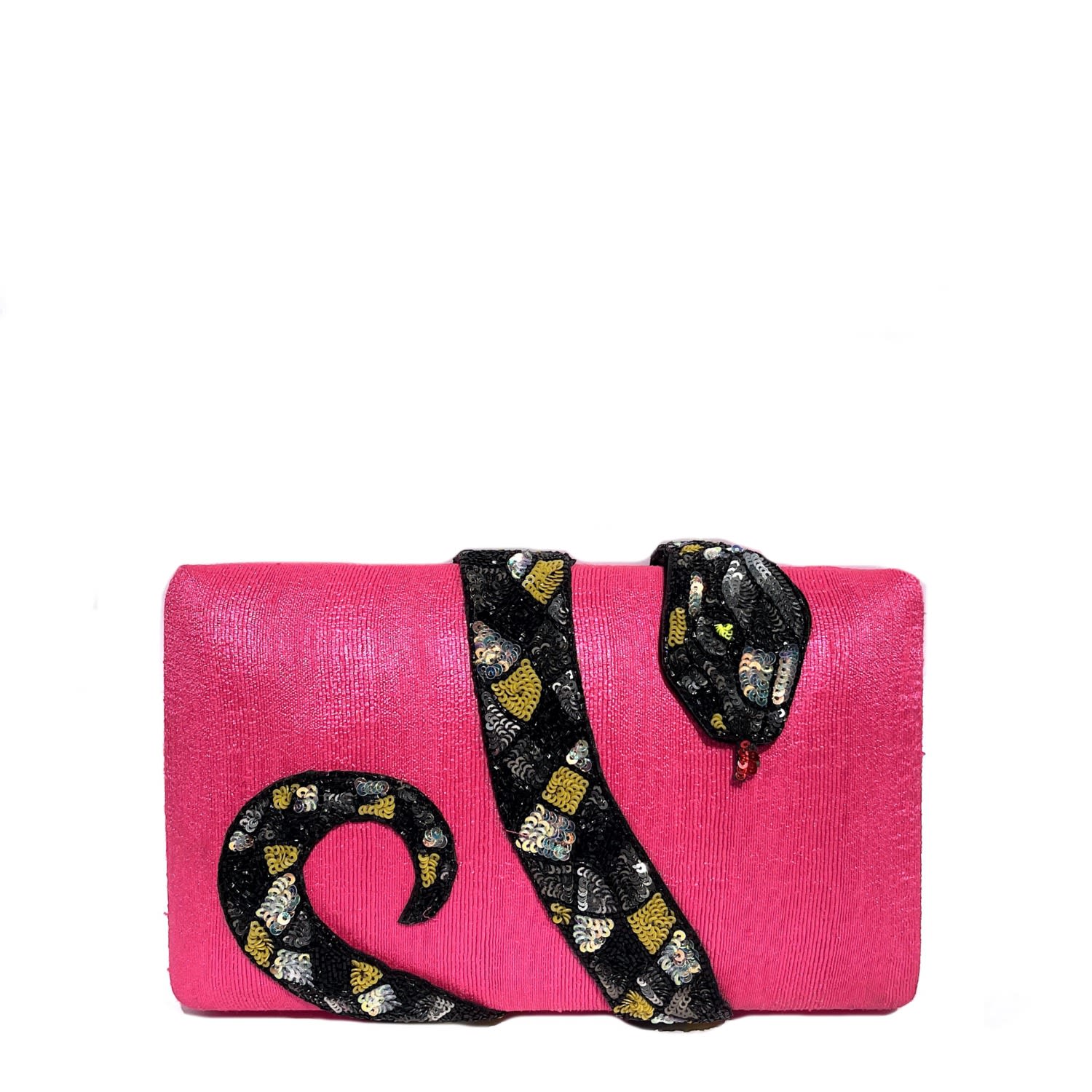 Simitri Women's Pink Kaa Clutch In Pink