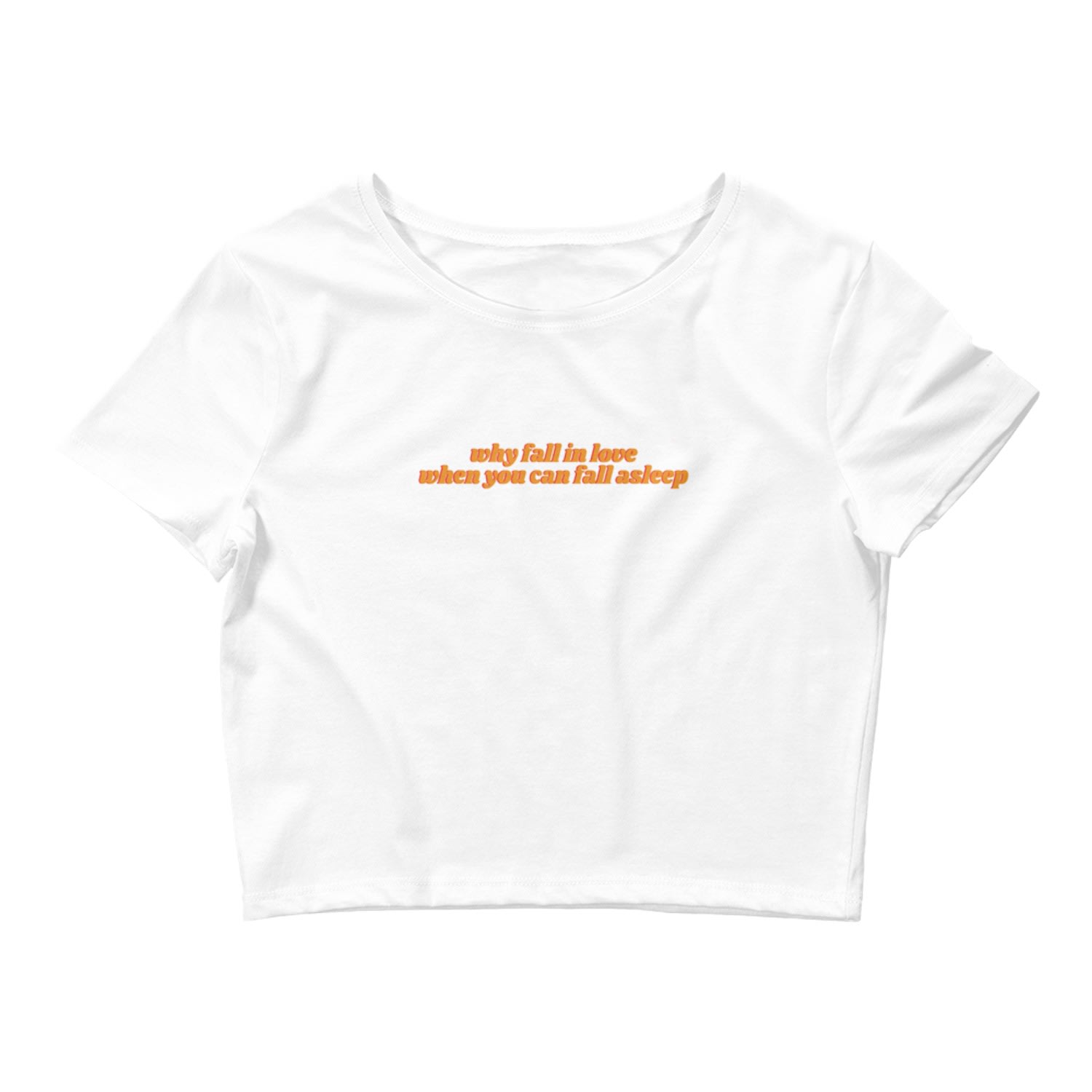 Women’s Why Fall In Love Tee- White Xs/S Nus