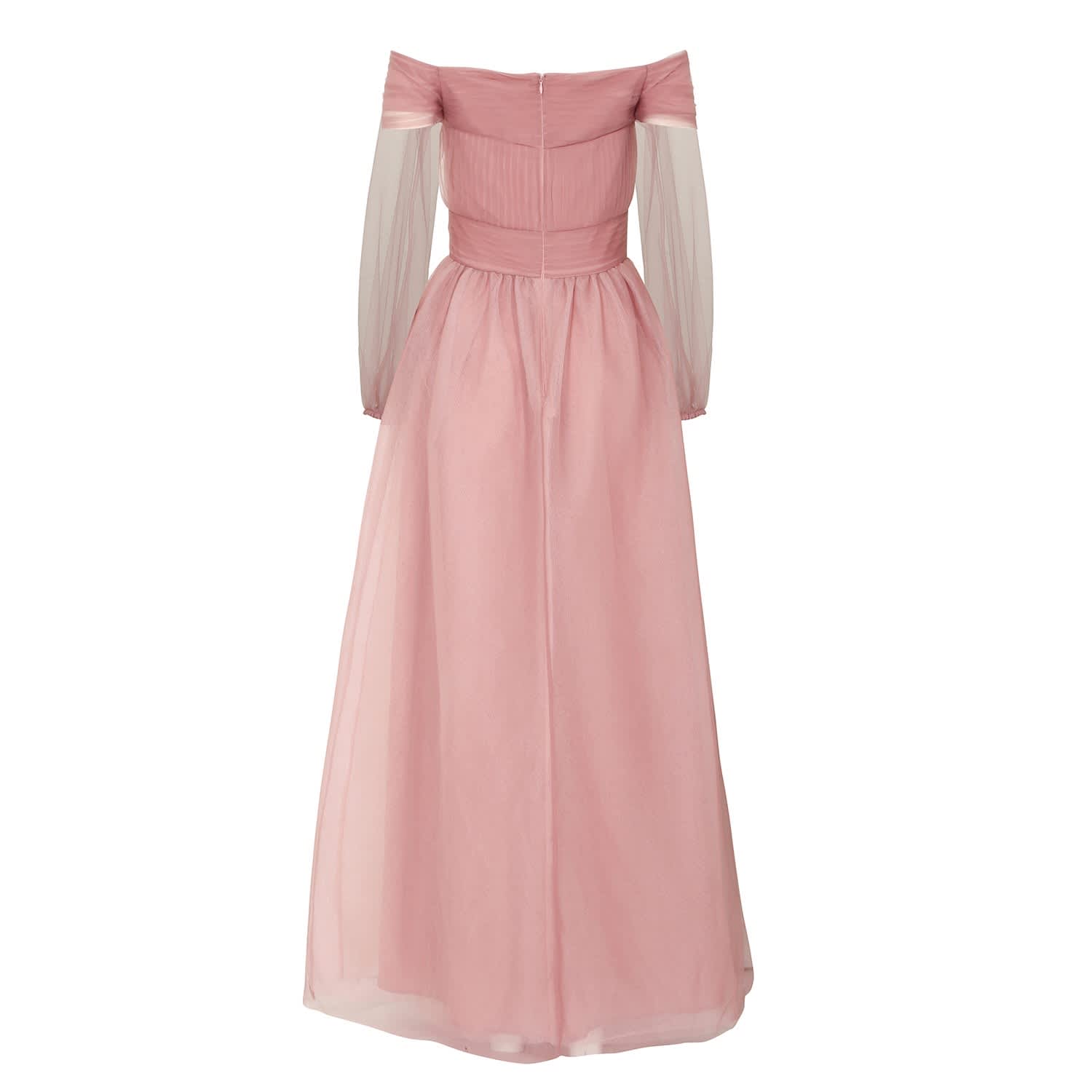 dusty mauve maxi dress