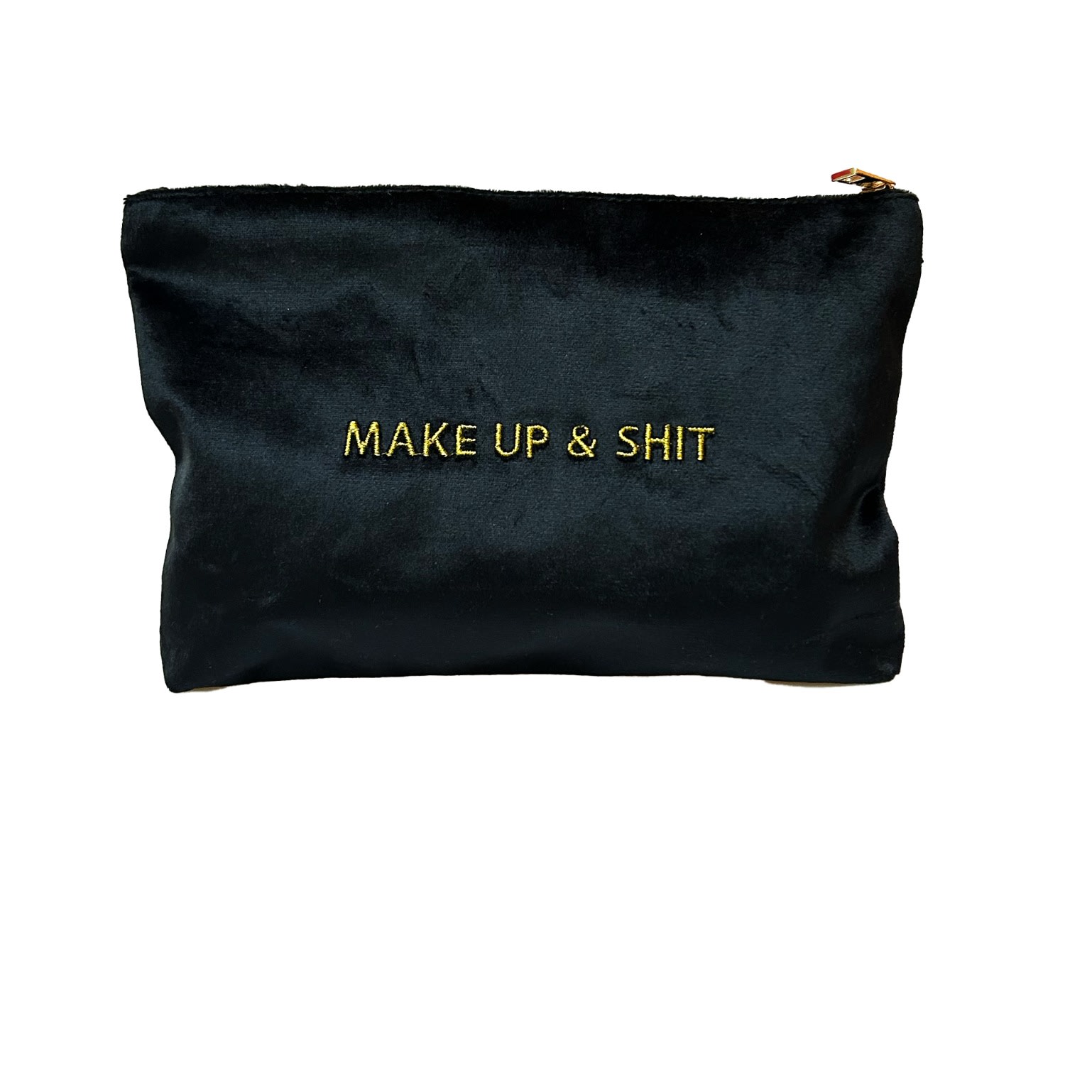 Lilly Loves Black Make Up & Shit Velvet Pouch