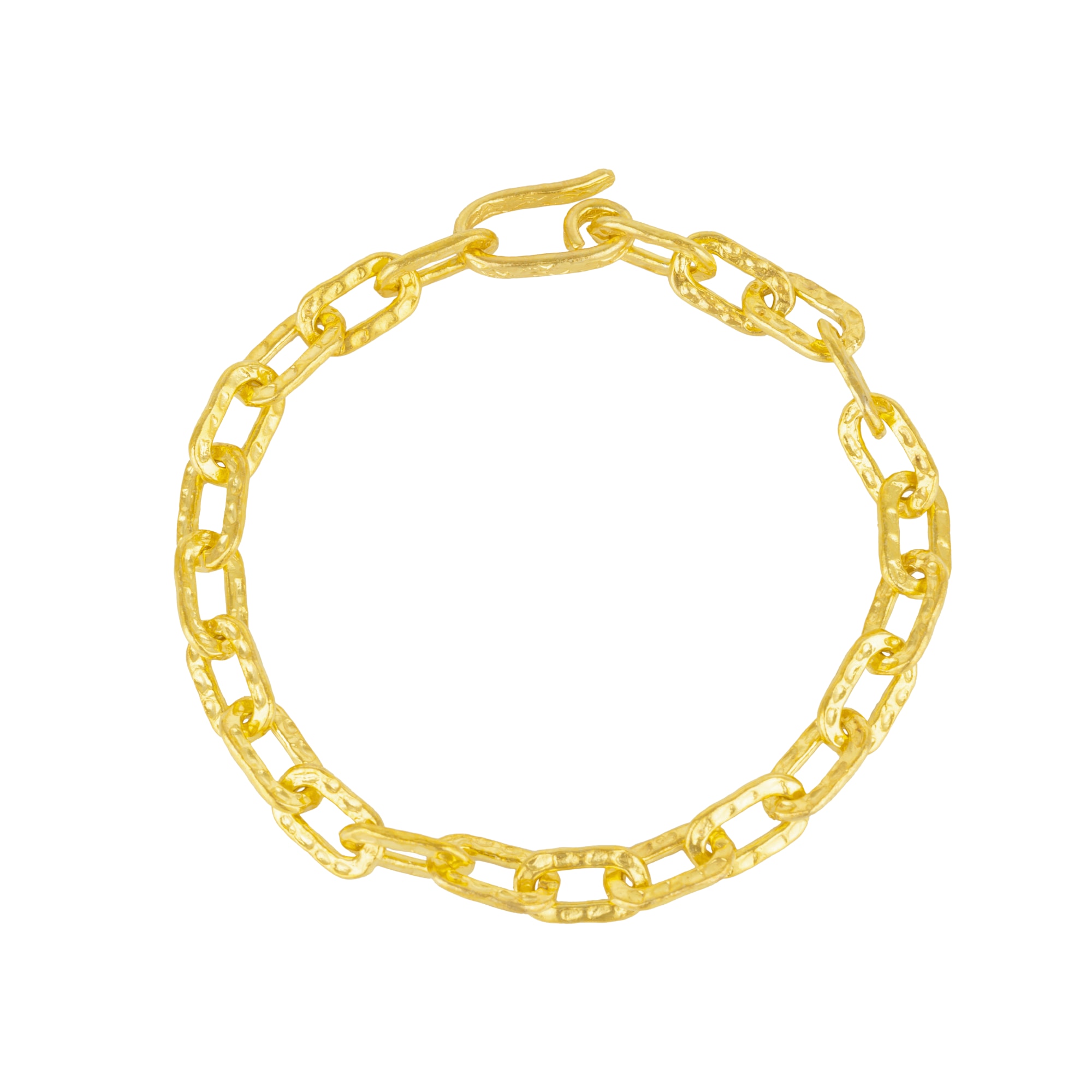Mejoma Women's Ancient Elegant Radiance Chunky Gold Chain Bracelet In Gold
