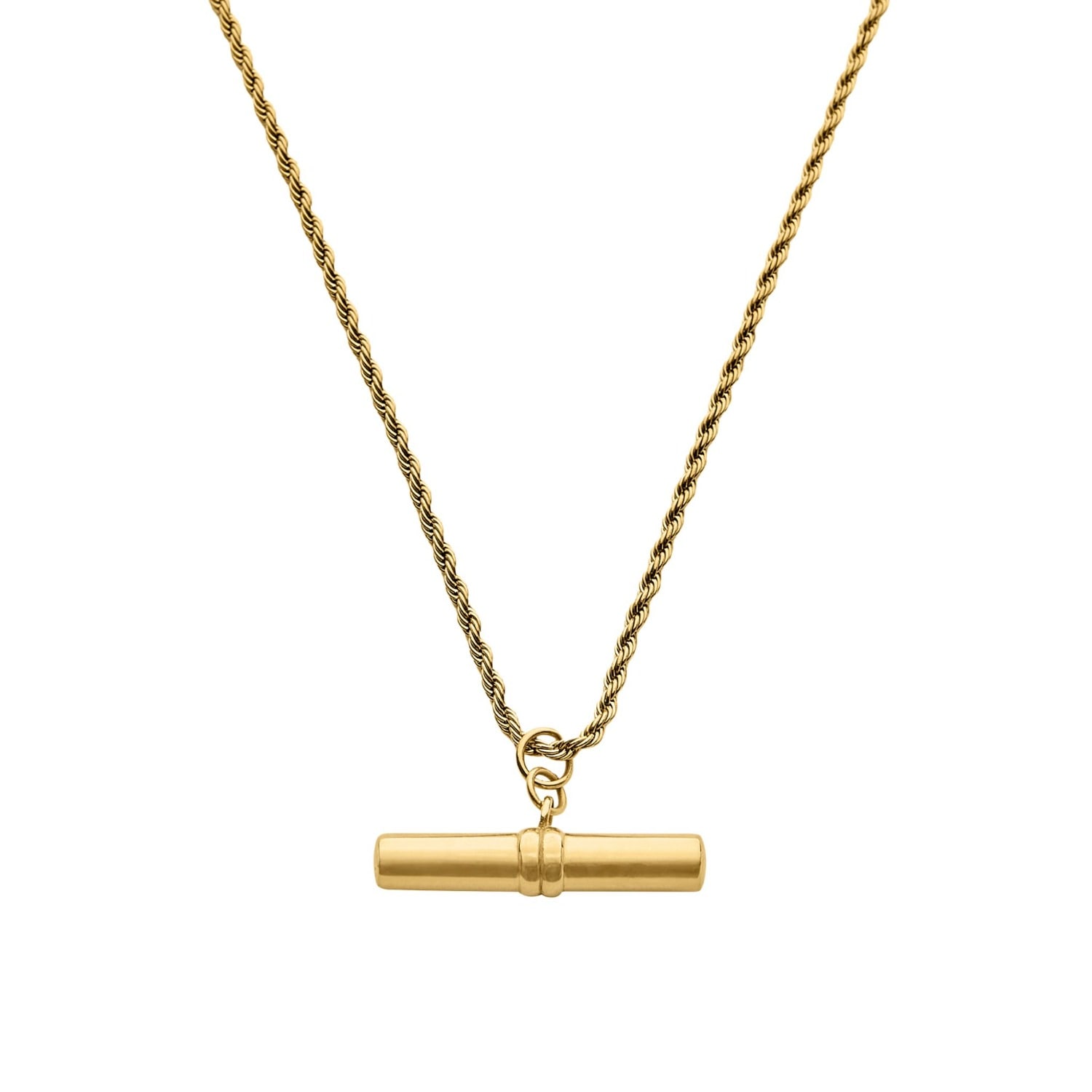 Bermuda Watch Company Women's Maivelle Blair T-bar Rope Chain Necklace - Gold In Gold