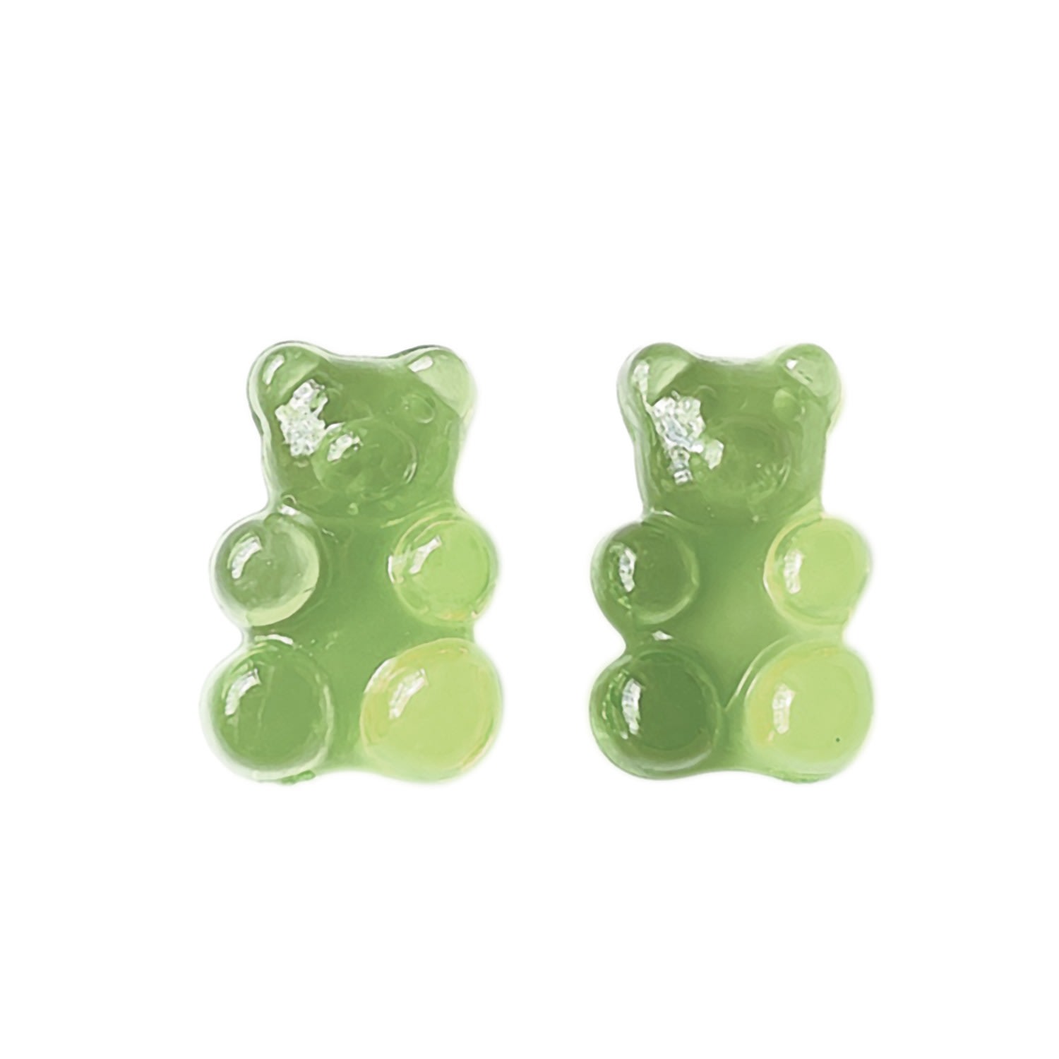 Women’s Gummy Bear Earrings - Green Ninemoo