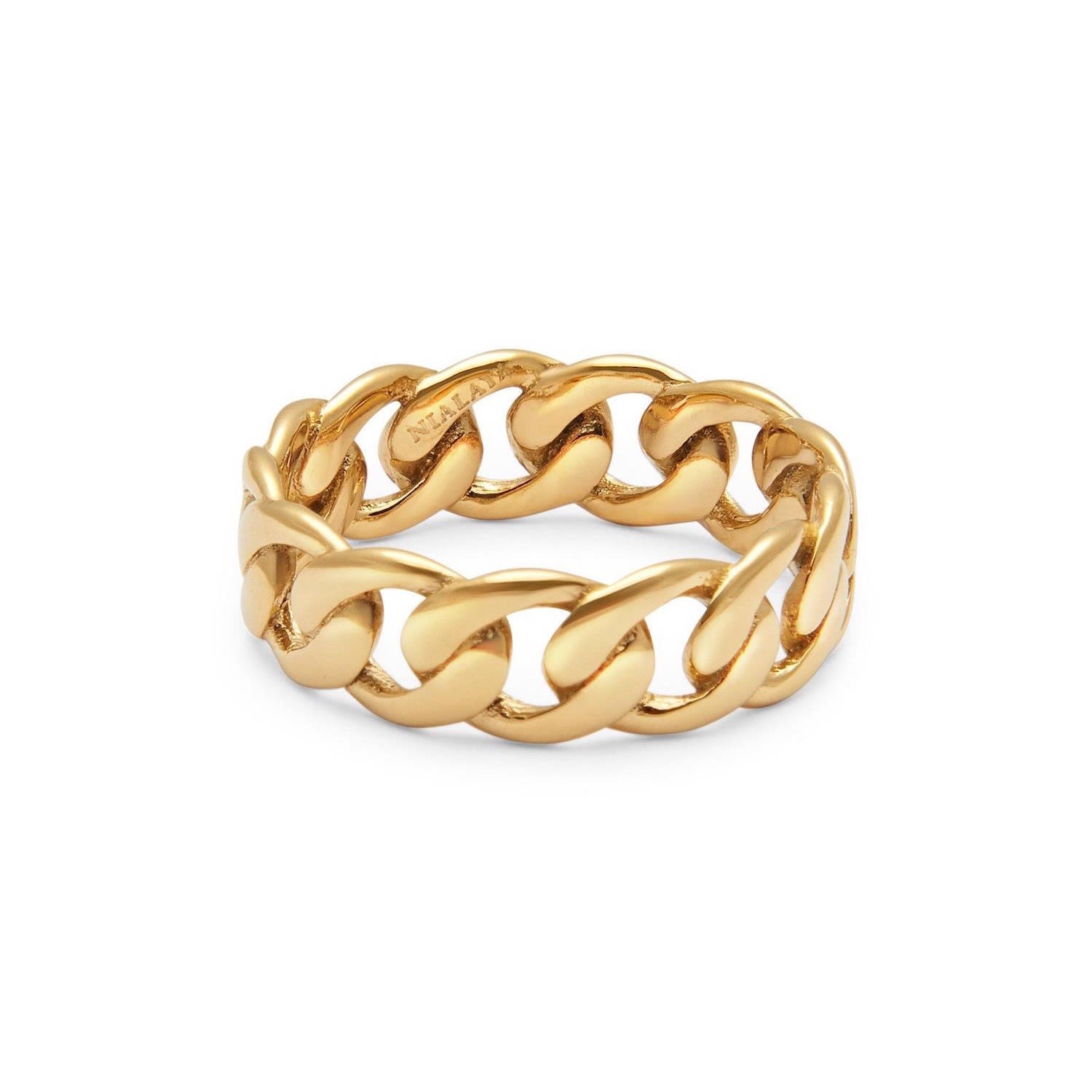 Women’s Chain Ring In Gold Nialaya