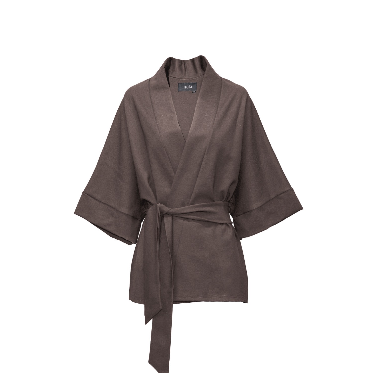 Women's Brown Nola Kimono Jacket Taupe | Xxs