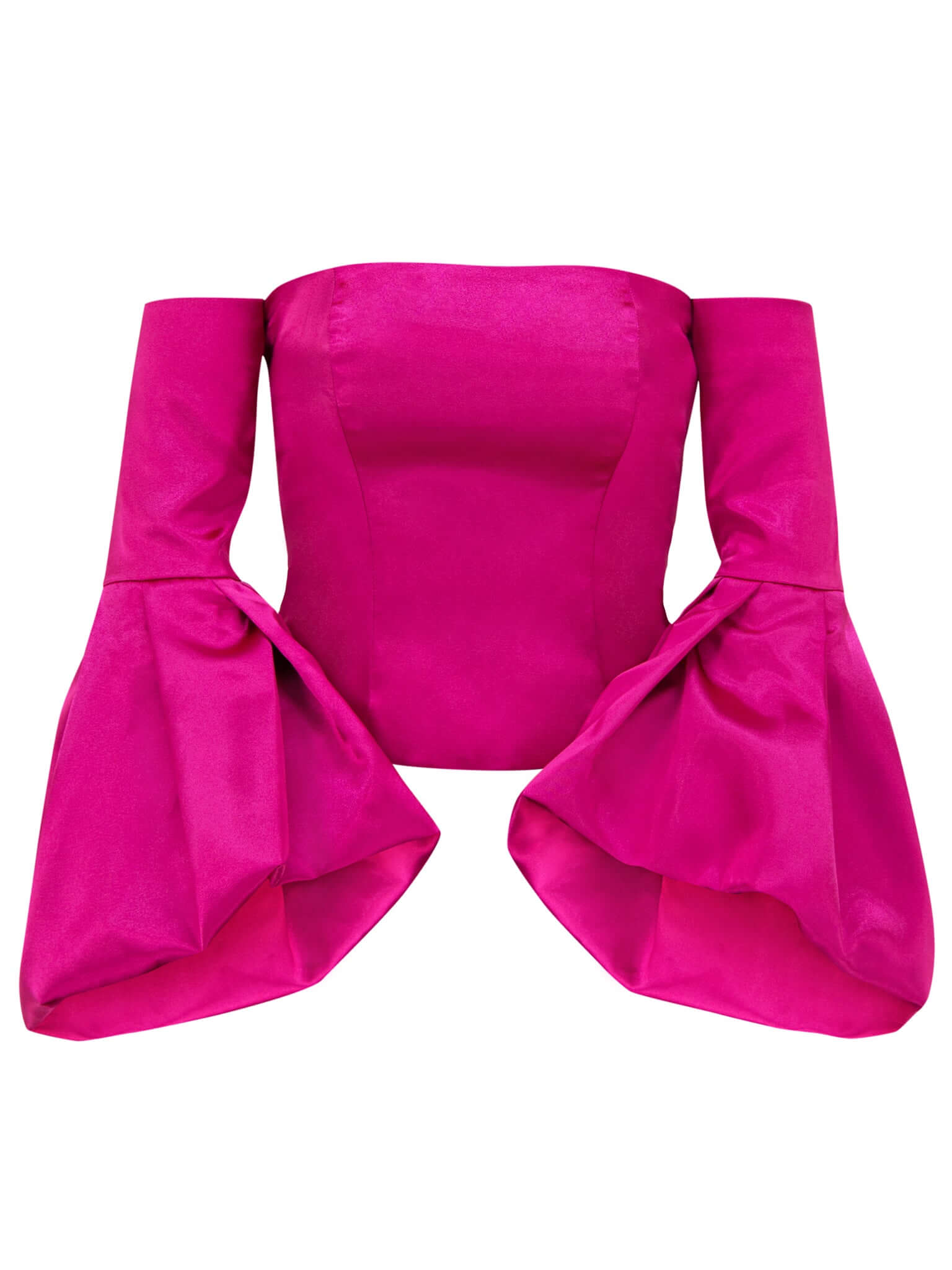 Women’s Pink / Purple Vision Of Love Off-Shoulder Satin Blouse - Pink Extra Large Tia Dorraine