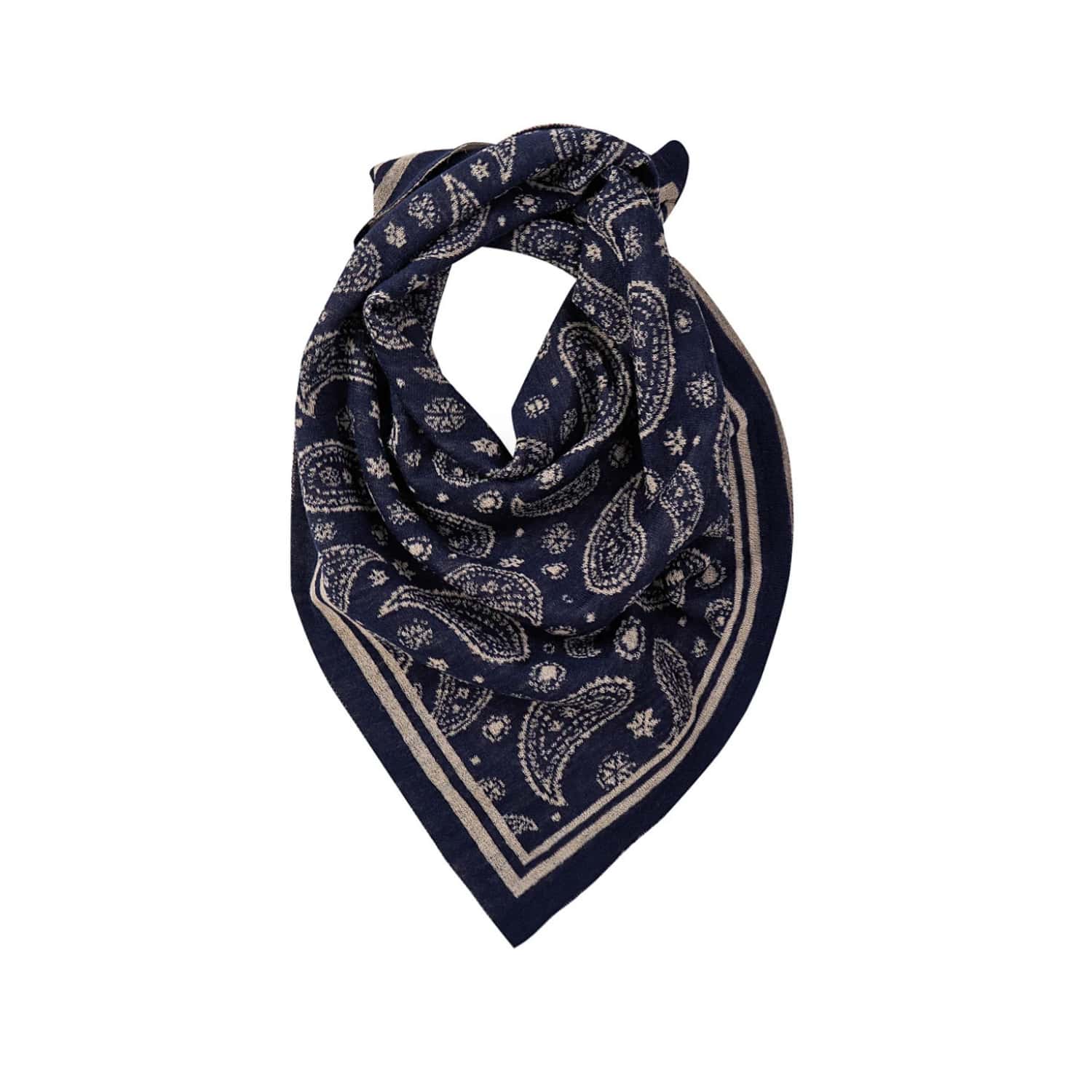 Mohair&angora Women's Blue Mohair Foulard Navy