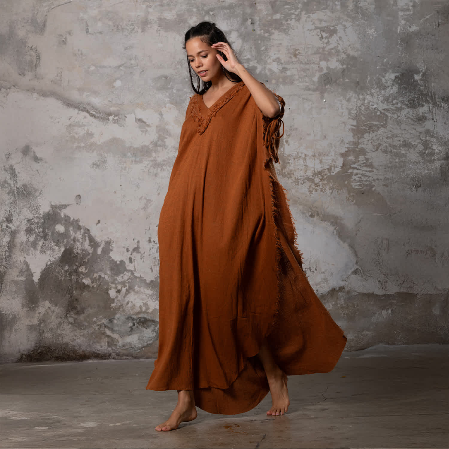 boho kaftan maxi dress Resort Wear Bohemian Caftan Dress