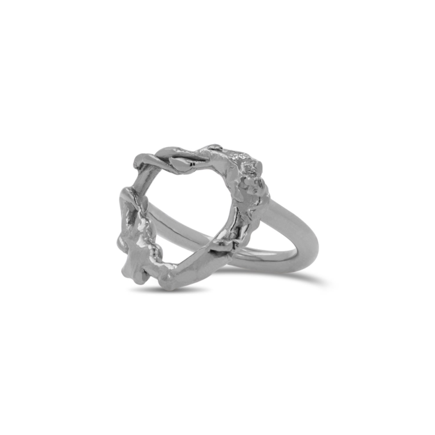 Women’s Silver Heart Ring Sondor Jewellery