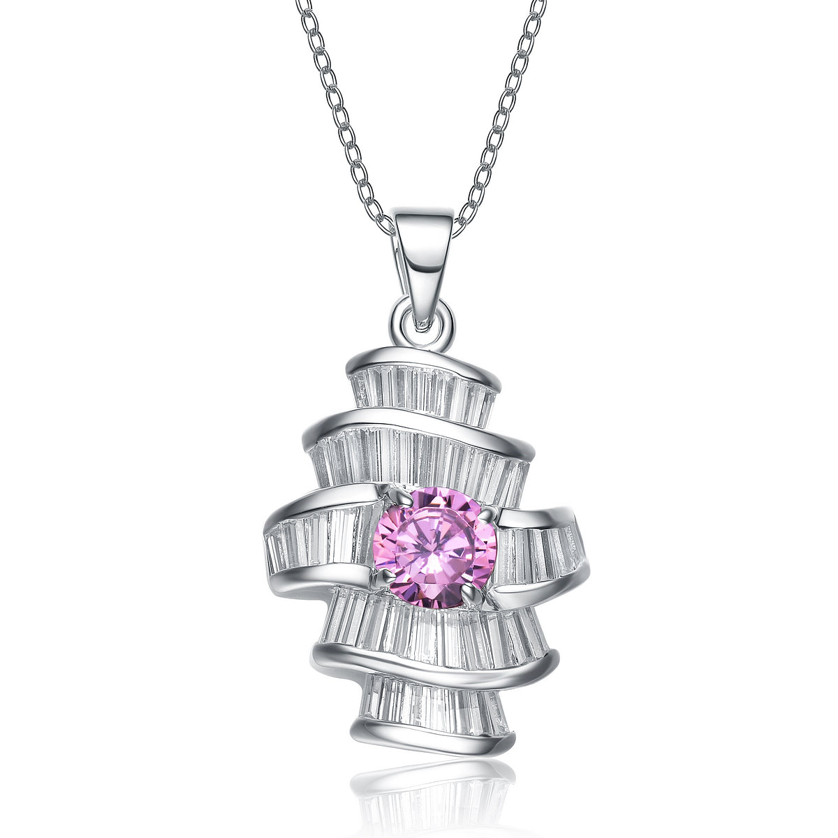 Women’s Pink / Purple / White Dco Royal Pink Bee Hive Pendant Genevive Jewelry