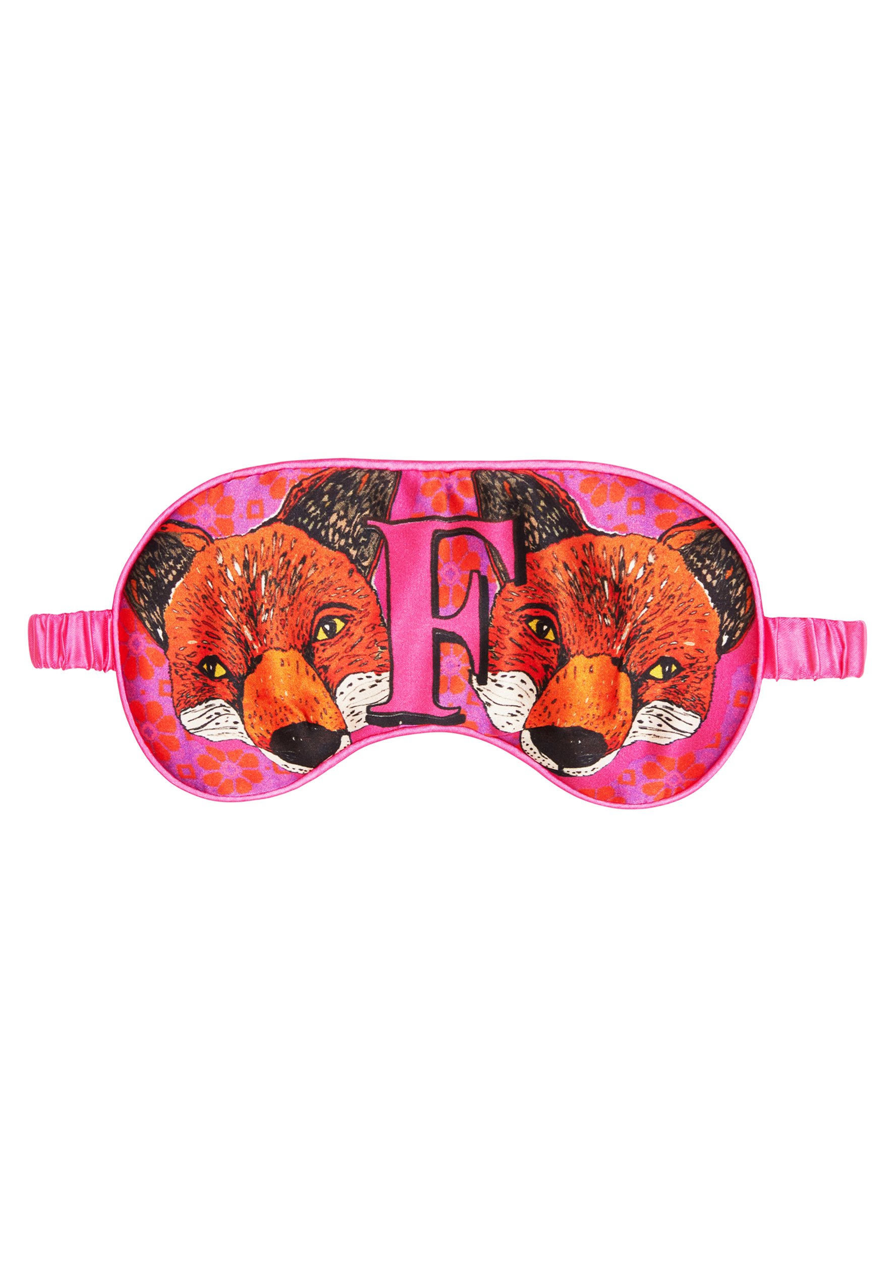 Silk Eye Mask / "F For Fox" One Size Jessica Russell Flint