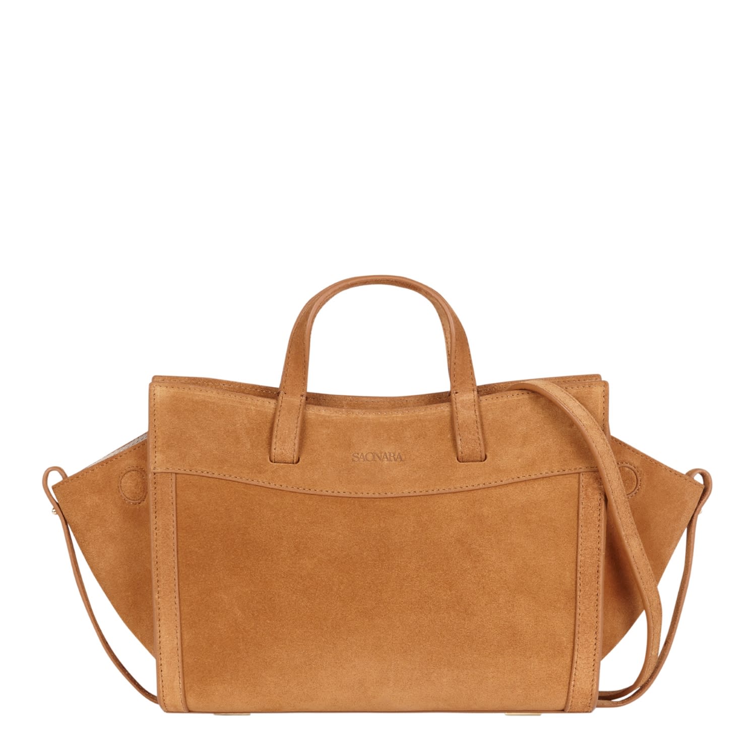 Women's Brown Mini Shopping Camel Suede | One Size | Saonara Brand