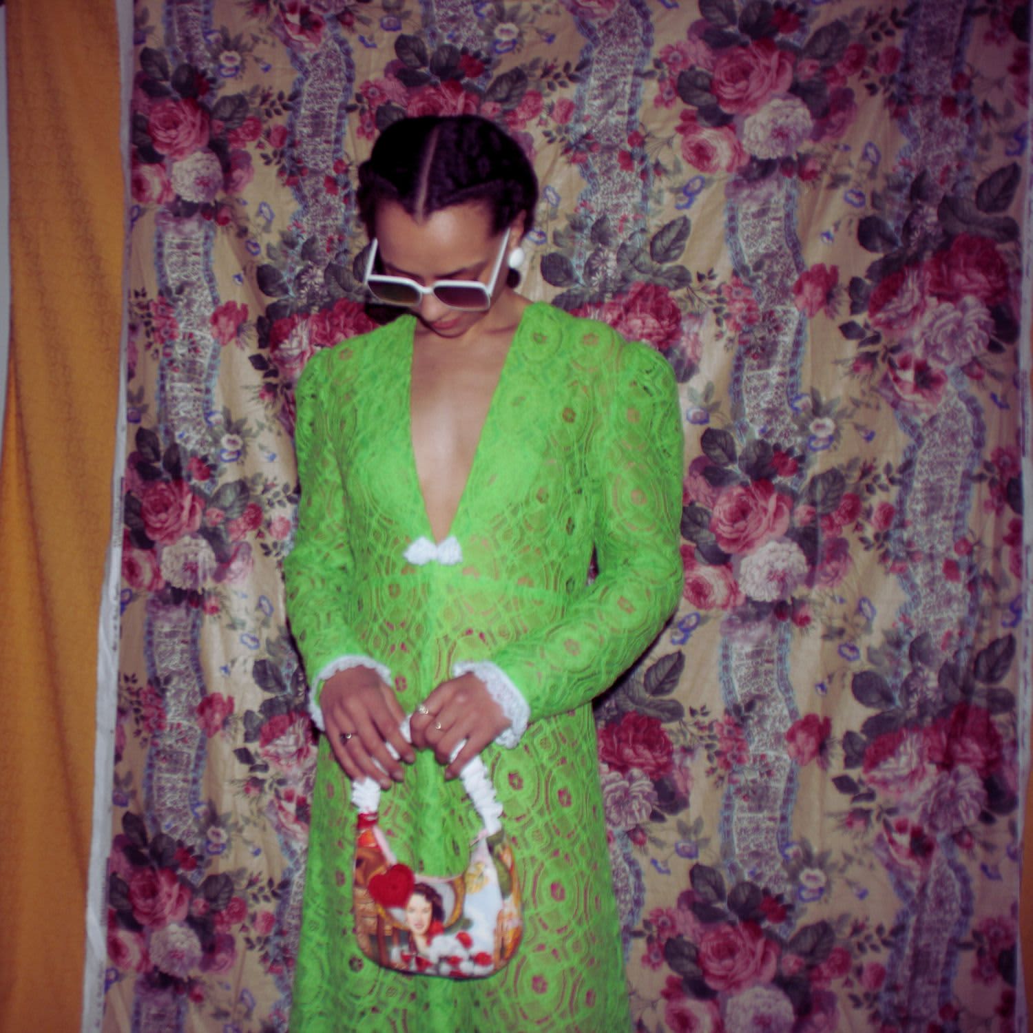green halter dress target Luxury White & Green Botanical Print Cape Boho Train Wedding Dress –  SHARONSAID