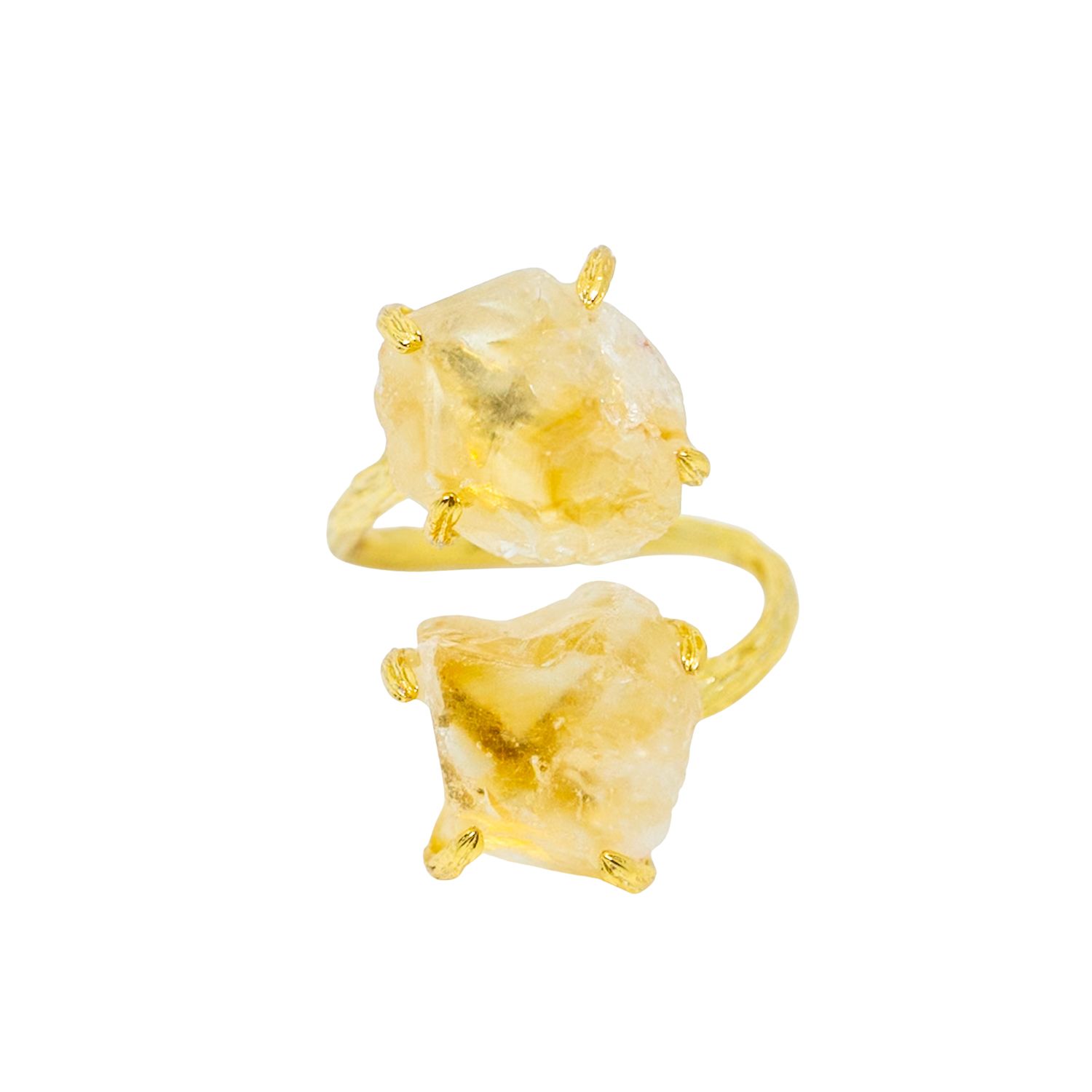 Jiaying Wang Wjy Studio London Women's Yellow / Gold Elemental Birth Natural Citrine Adjustable Ring In Gold