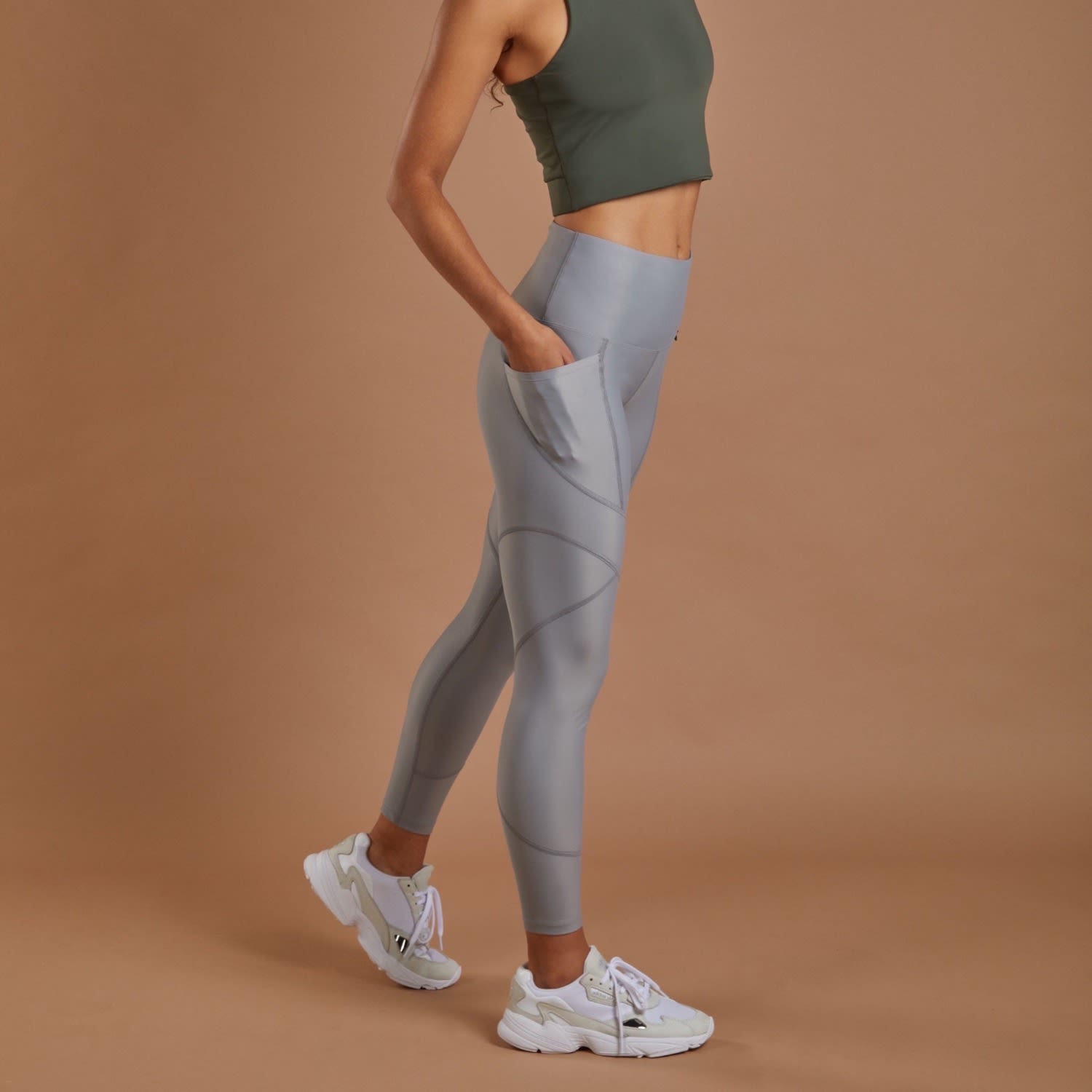 Women's Contour Leggings - Grey, NUMBAT