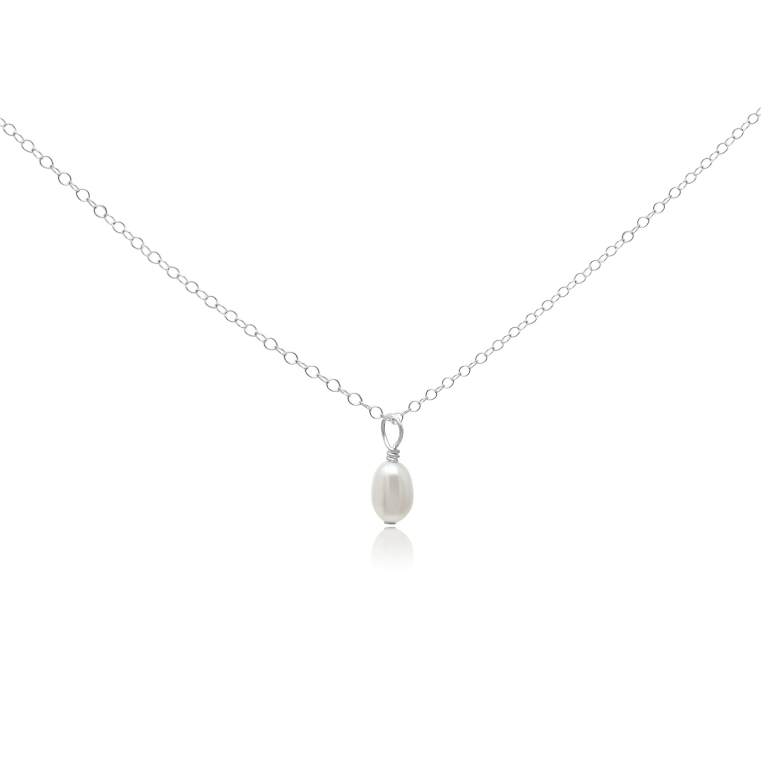 Women’s Mini Florence Small Pearl Pendant Sterling Silver Necklace Kiri & Belle