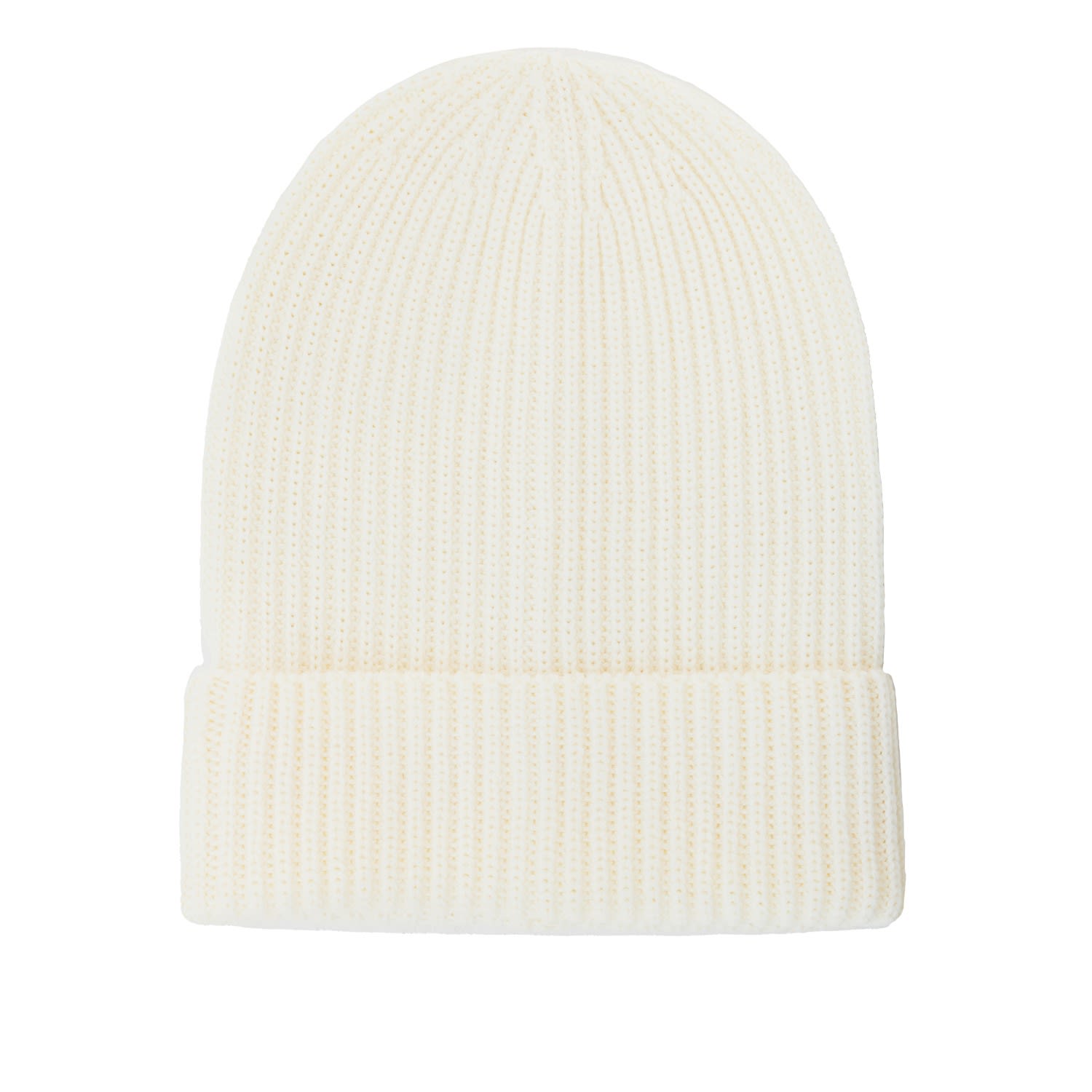 Julia Allert Women's Neutrals Knitting Patterns Hat With Wide Cuff Ecru In Beige