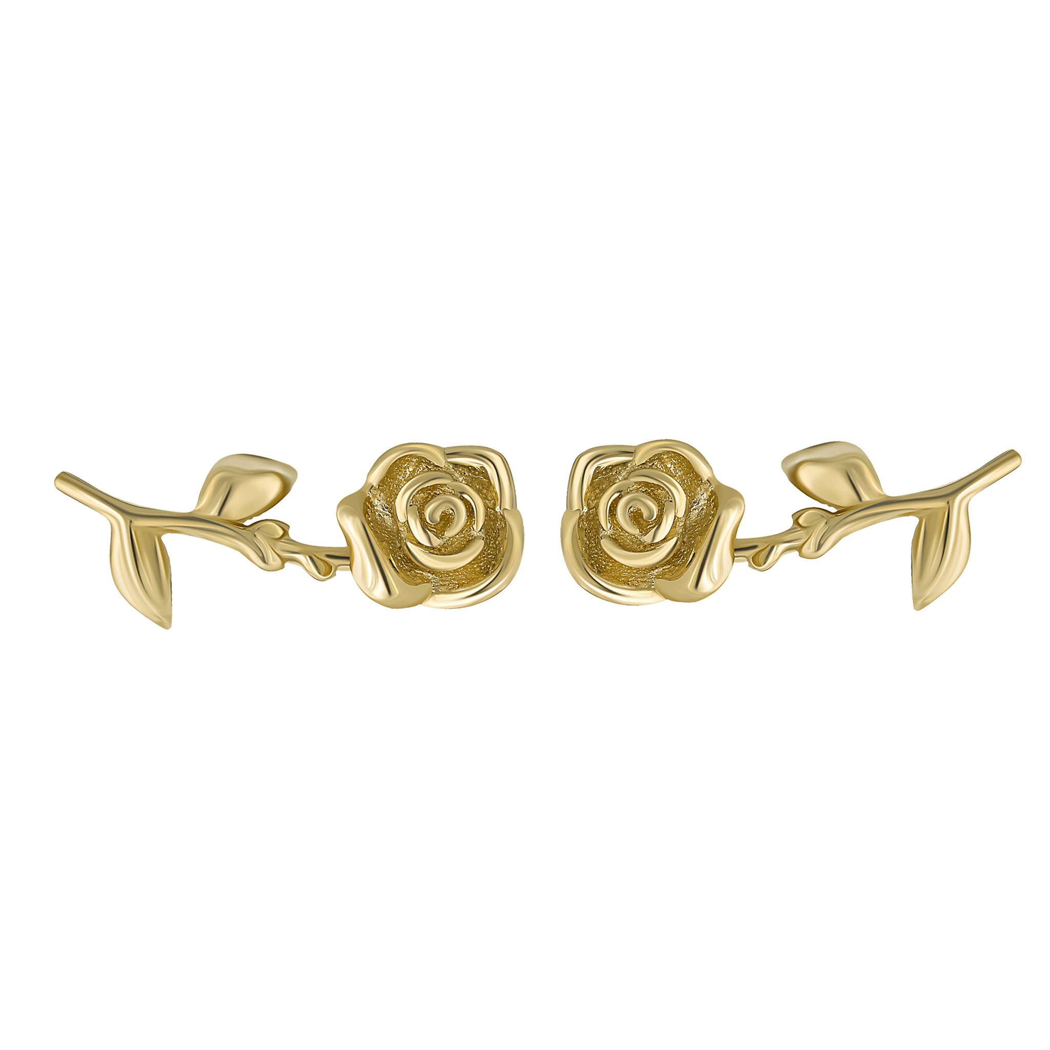 Women’s Solid 14Kt Gold Forever Rose Studs La Kaiser