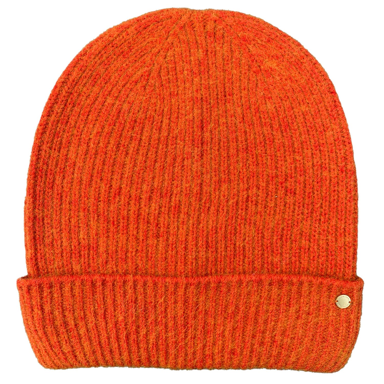 Women’s Yellow / Orange "Holly" Rib Knitted Cashmere Hat - Yellow & Orange One Size Tirillm