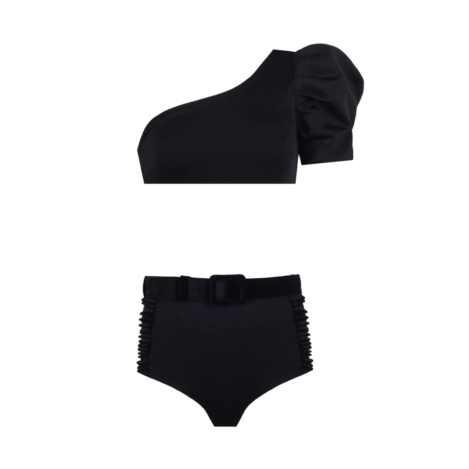 Nur Karaata Women's Black Sicily Bikini Set In Black