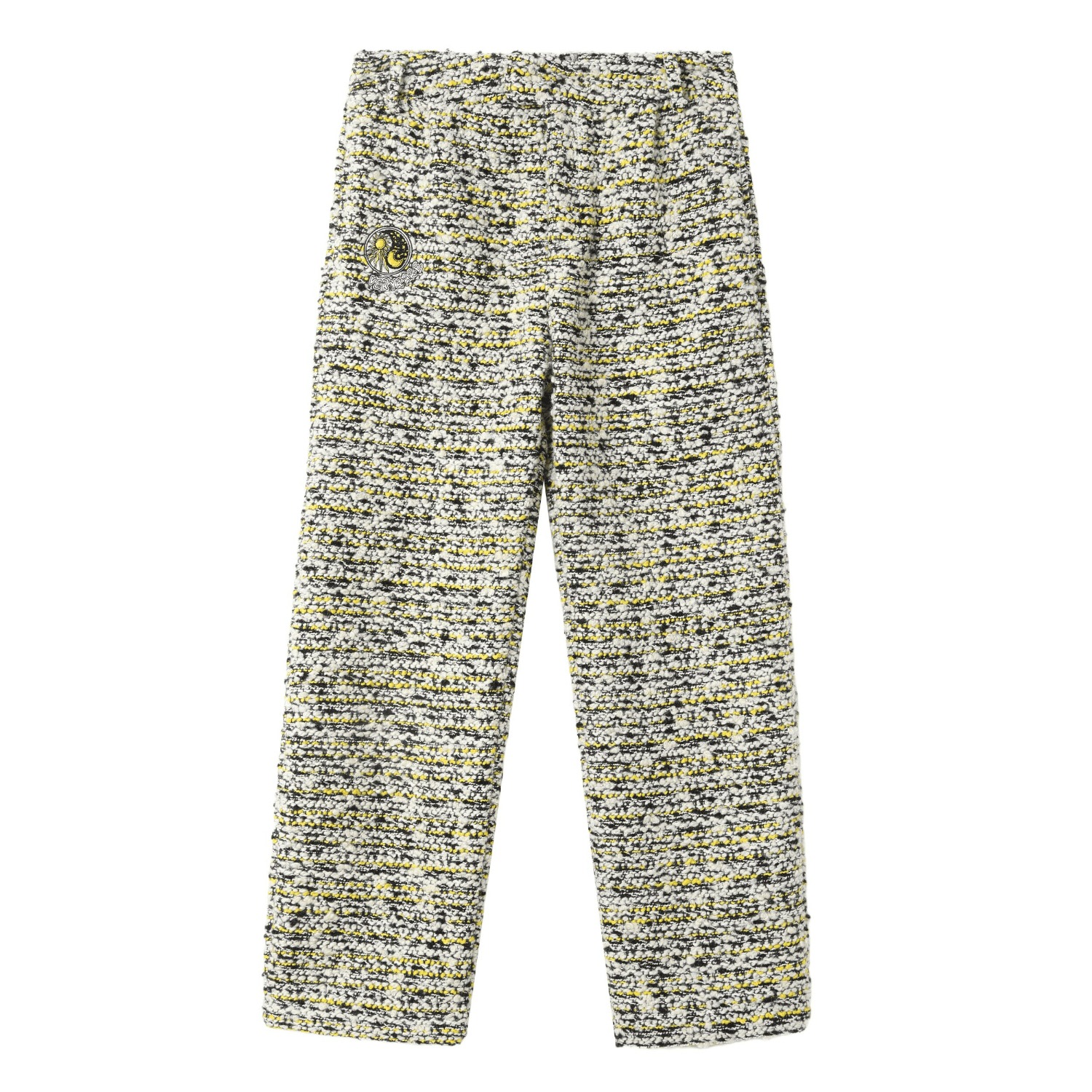 Veryrare Men's Black & Yellow Tweed Pants