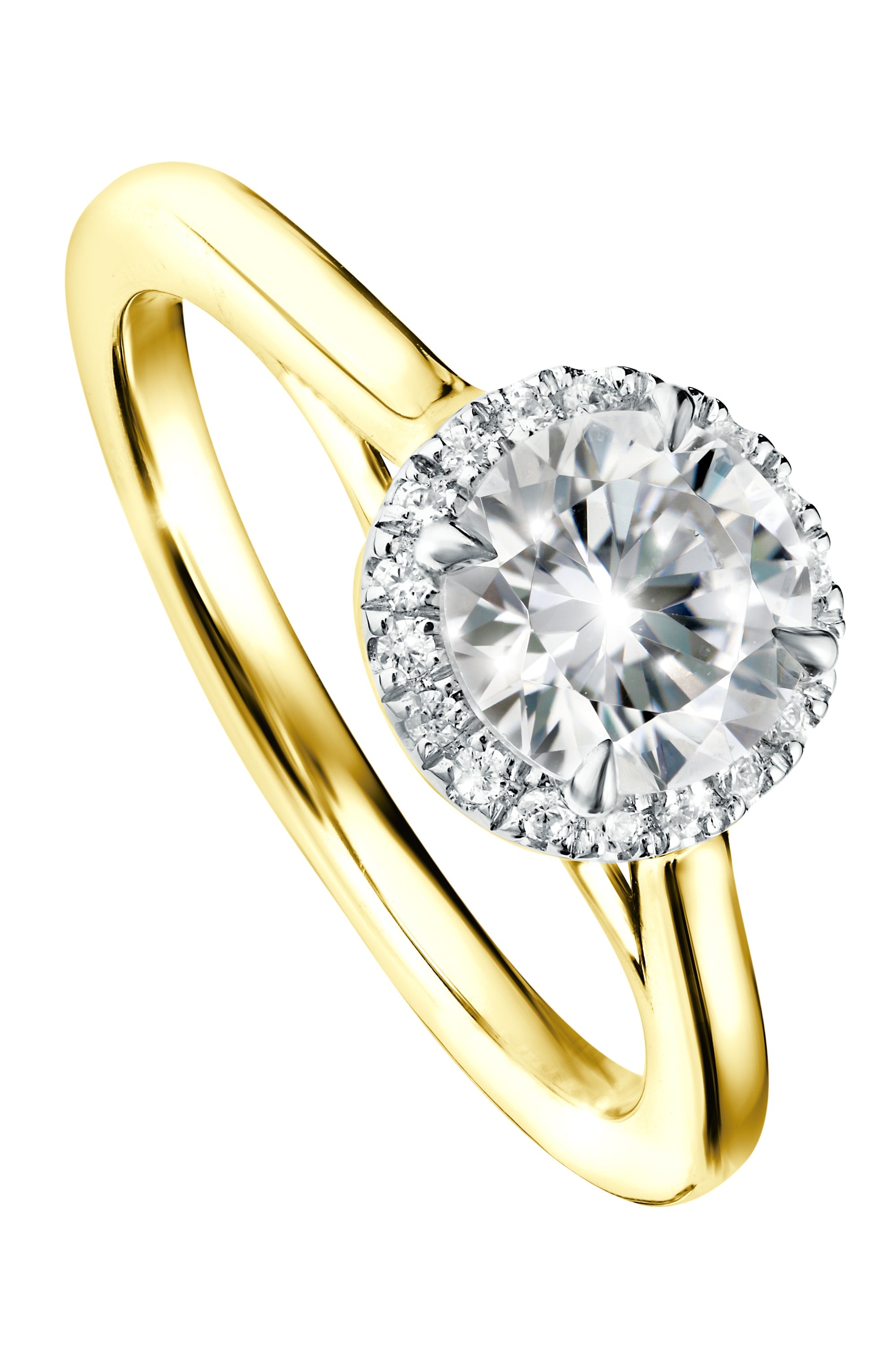 Women’s Ida Yellow Gold One Carat Lab Grown Diamond Ring Created Brilliance