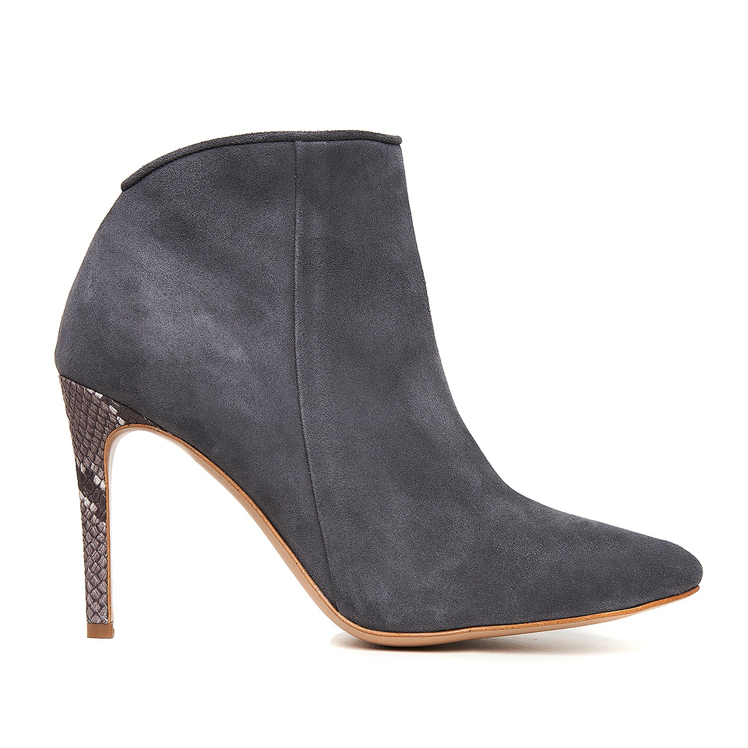 Ginissima Women's Sara Grey Ankle Boots Natural Leather In Grey